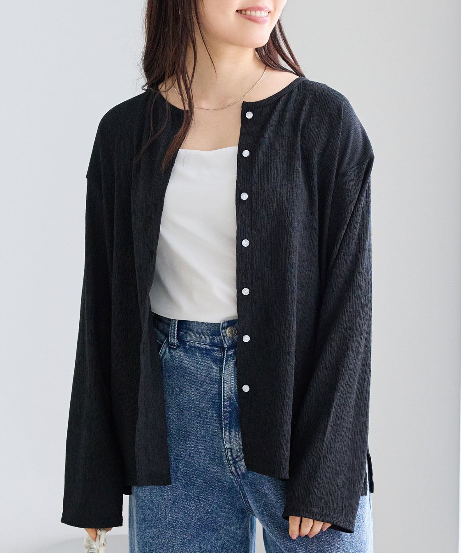 ブラック　model:163cm 着用サイズ:M