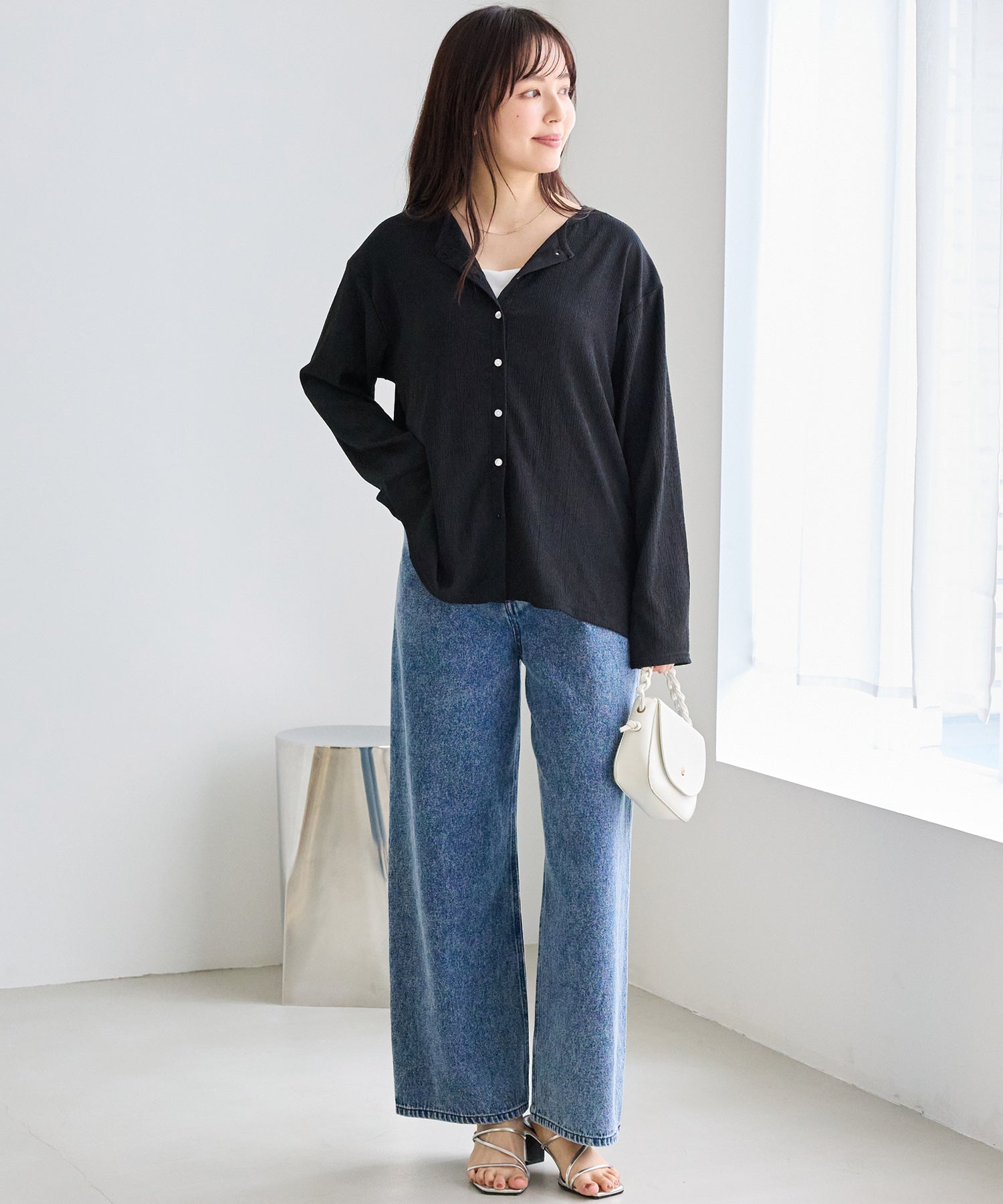 シアーブラウスカーデ