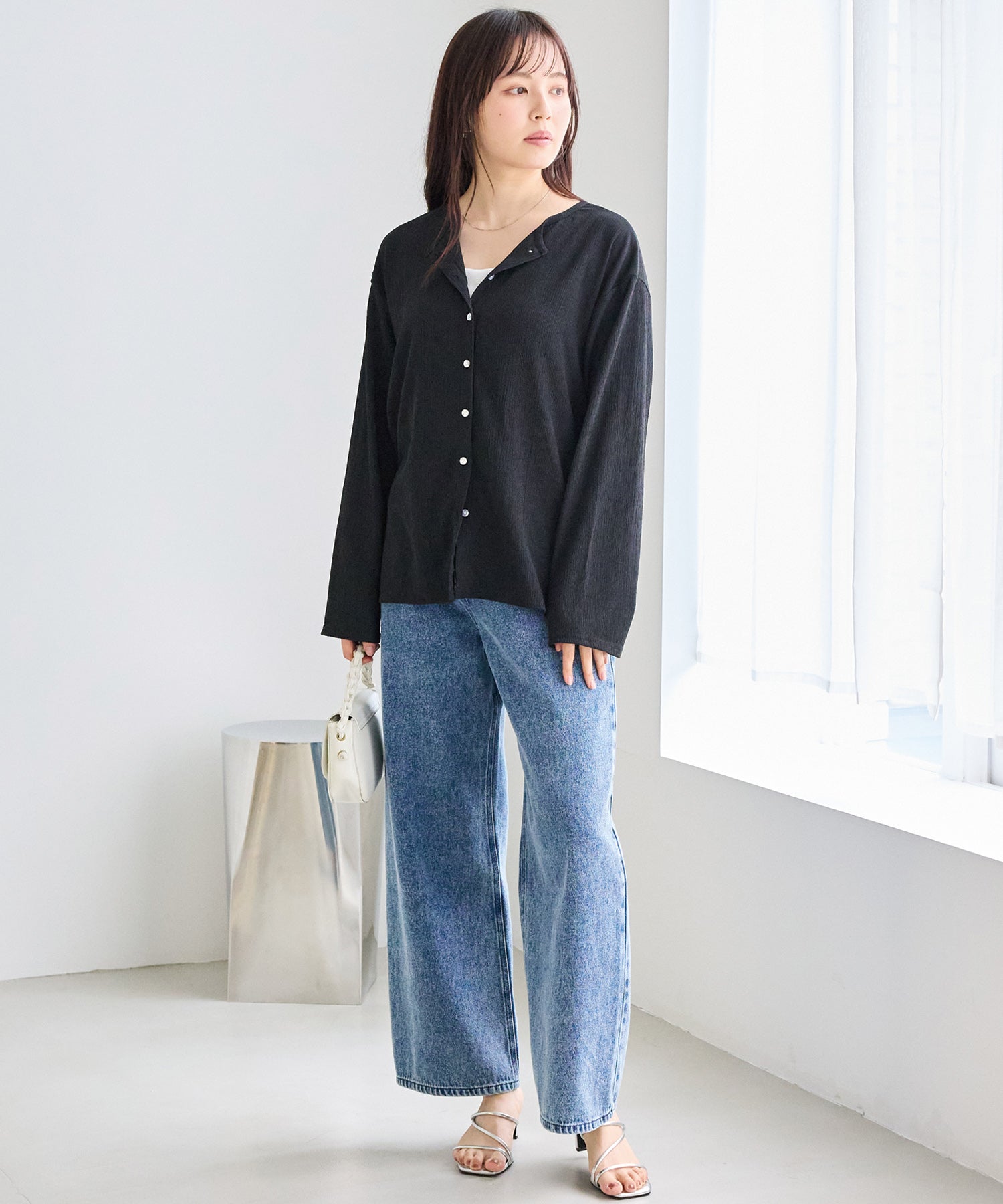 シアーブラウスカーデ