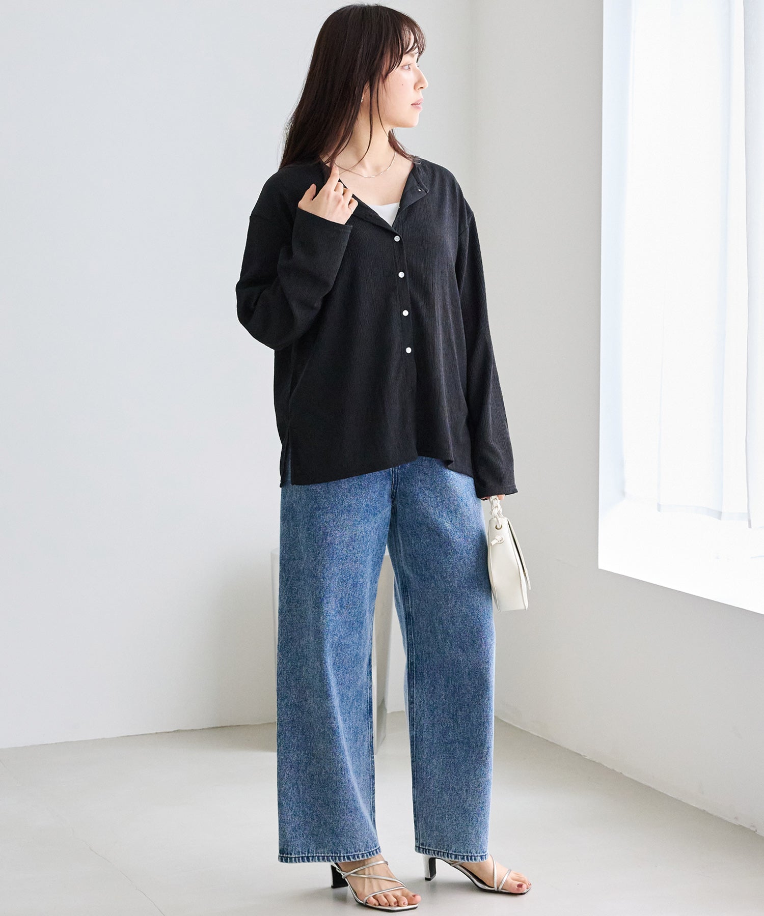 シアーブラウスカーデ