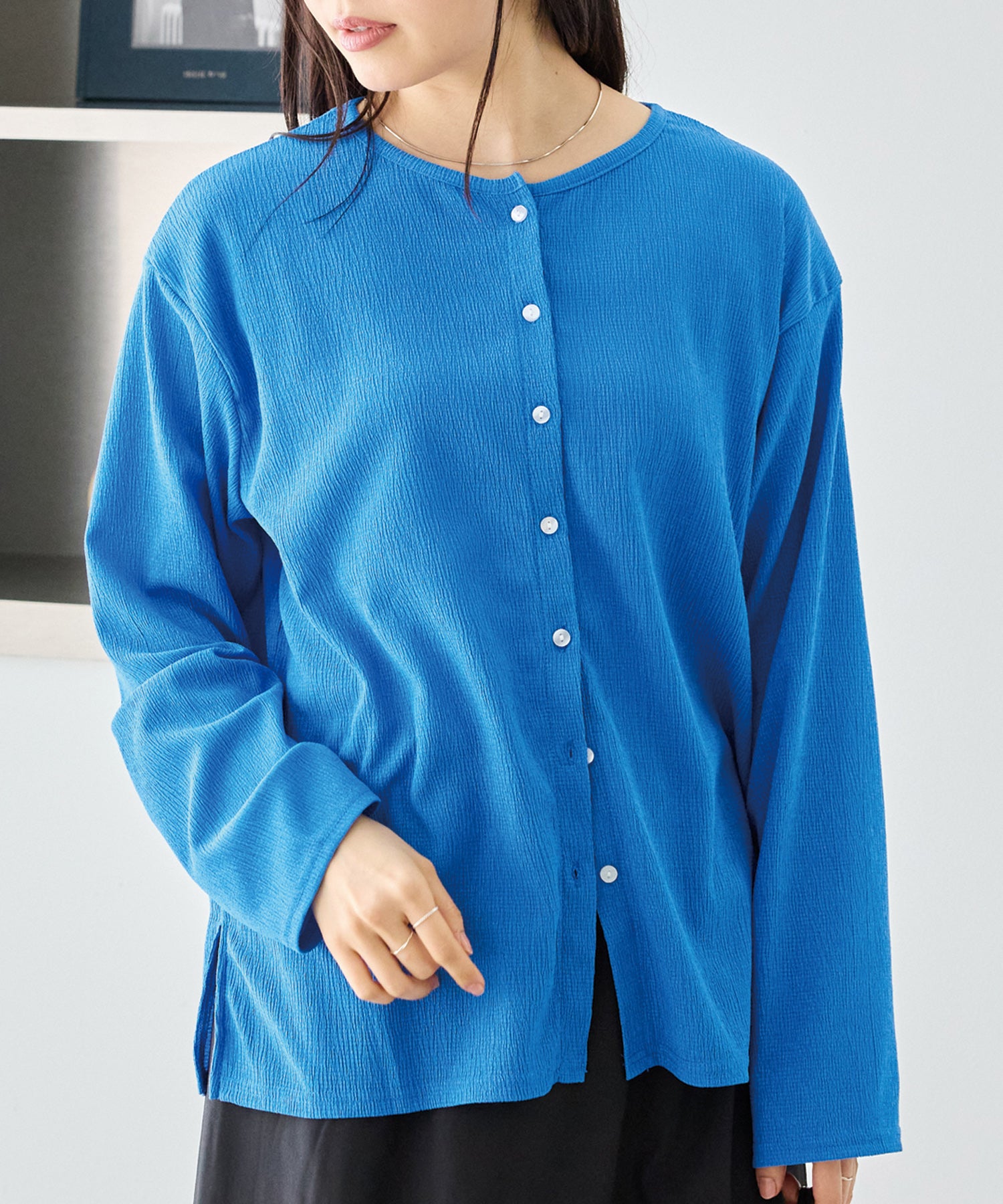 シアーブラウスカーデ