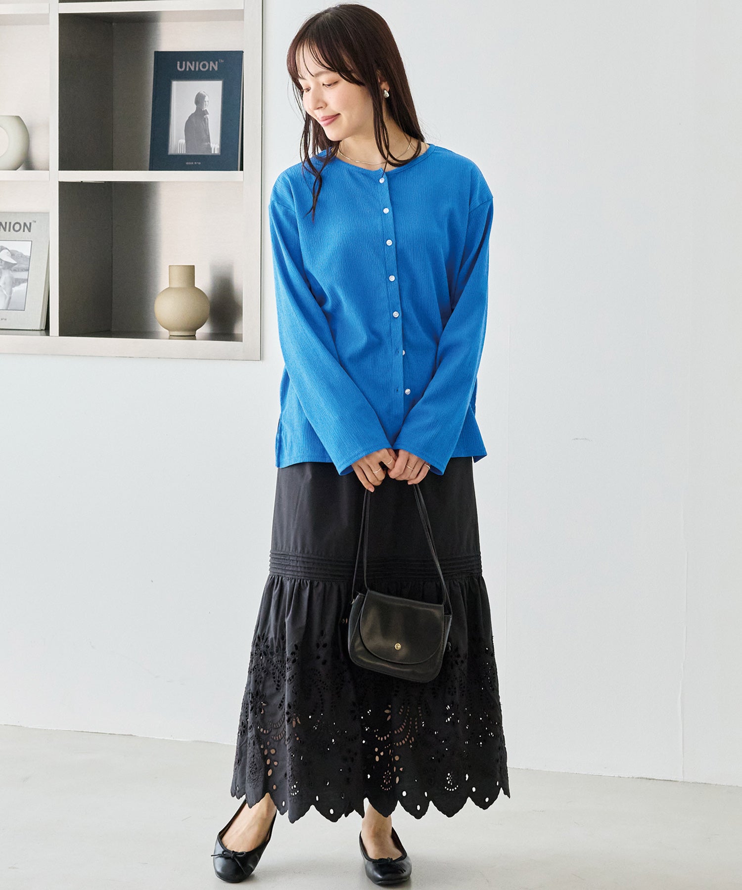 シアーブラウスカーデ