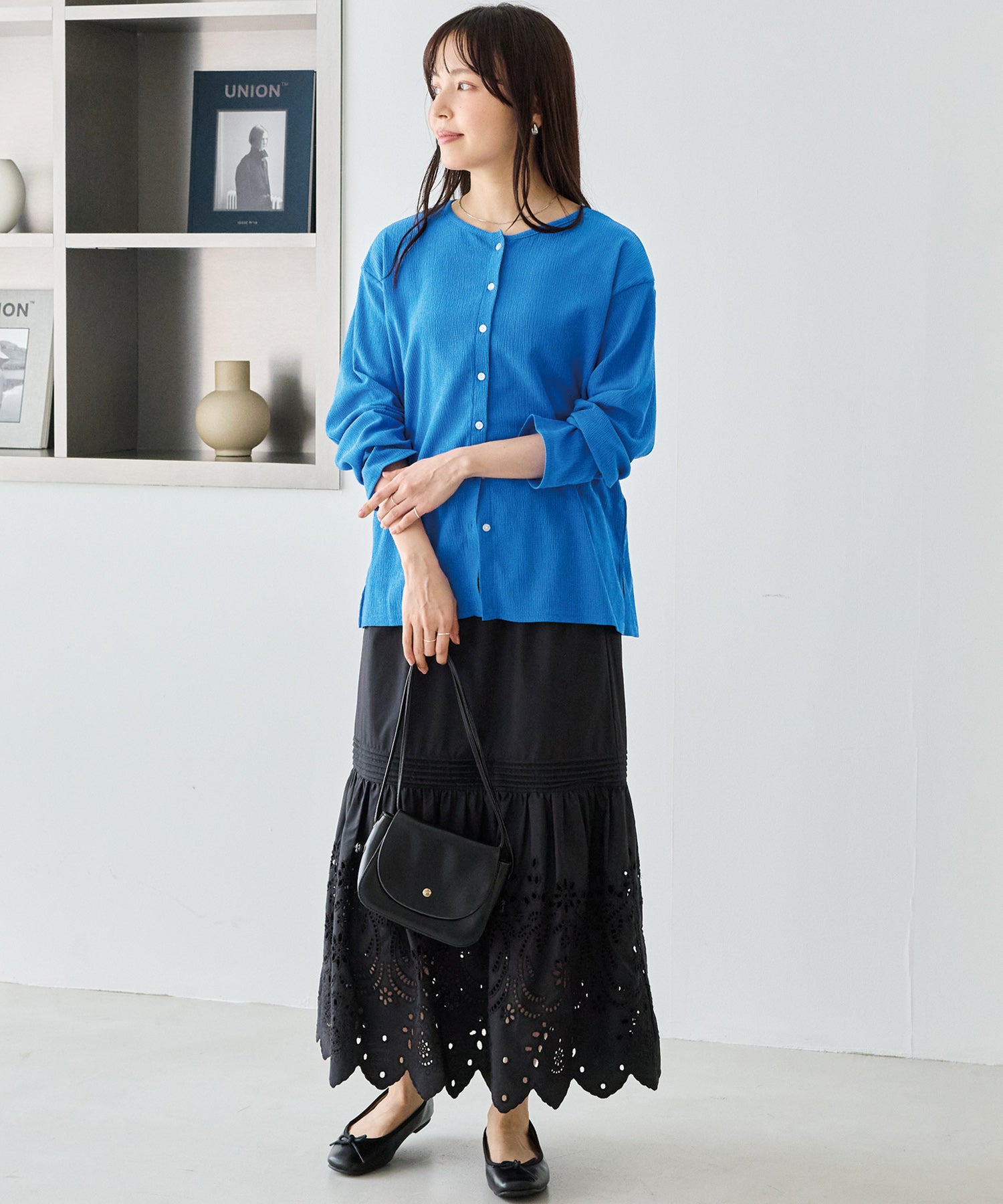 シアーブラウスカーデ