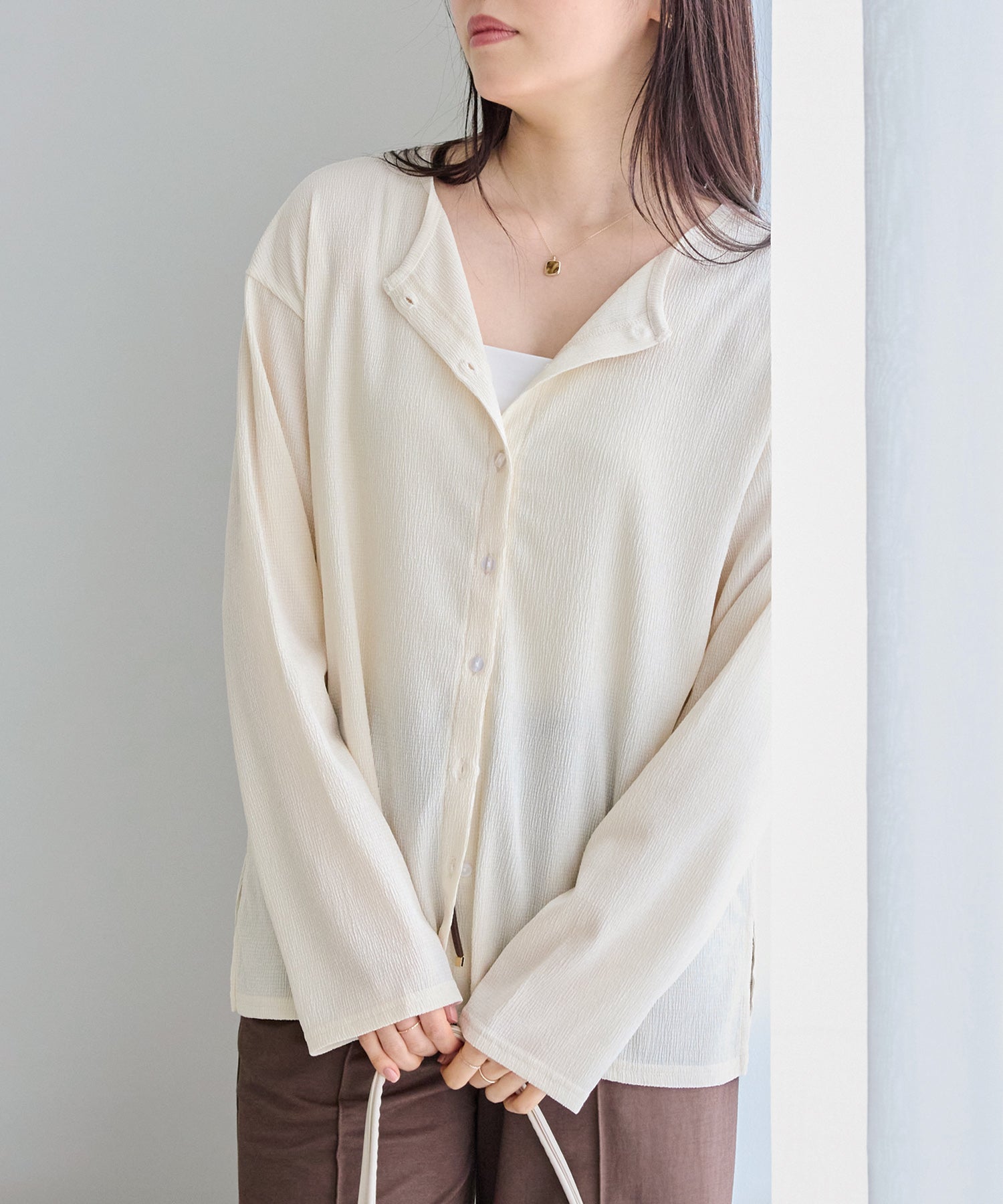 シアーブラウスカーデ