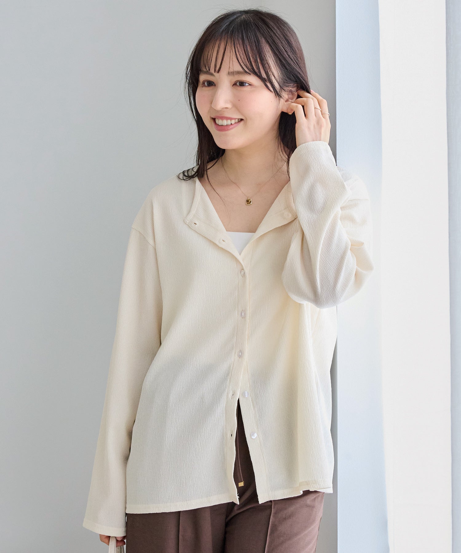 オフホワイト　model:163cm 着用サイズ:M