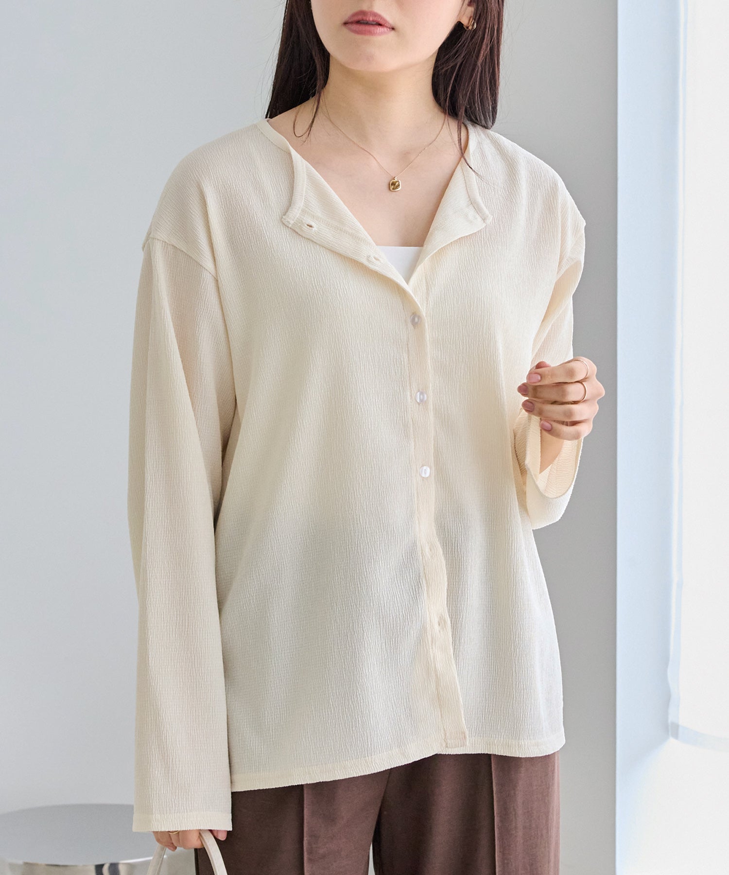 オフホワイト　model:163cm 着用サイズ:M