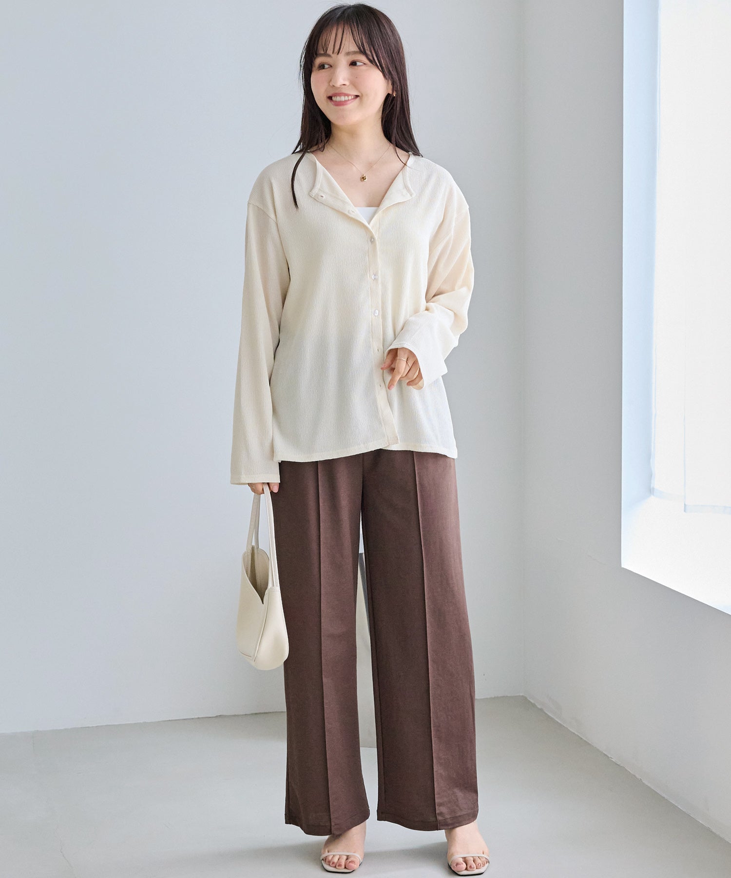 シアーブラウスカーデ