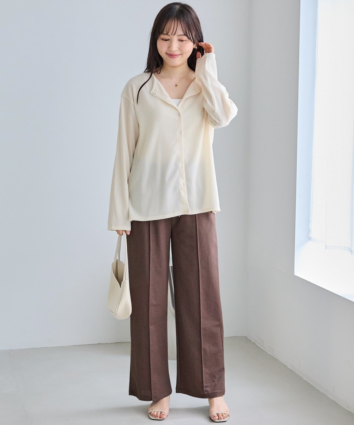 シアーブラウスカーデ