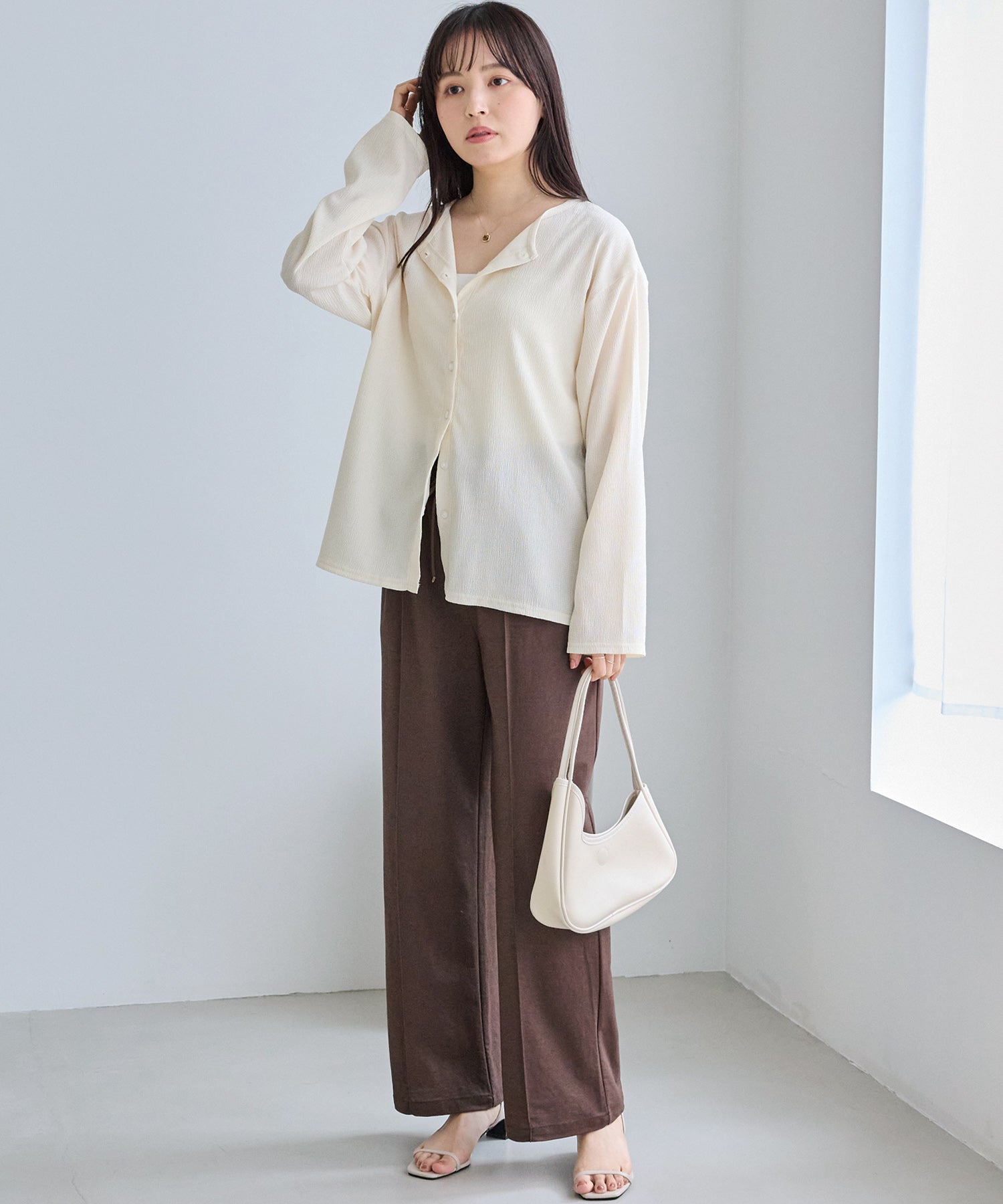 シアーブラウスカーデ