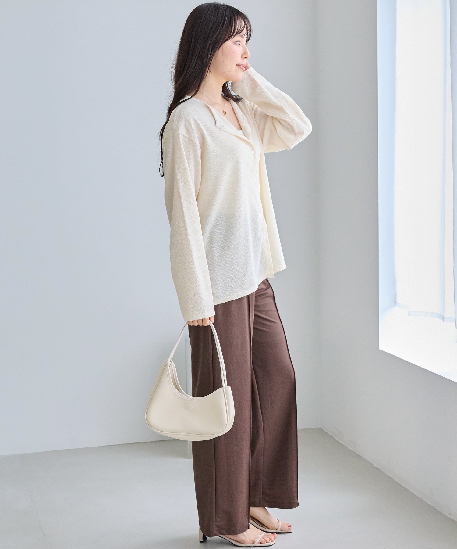 シアーブラウスカーデ