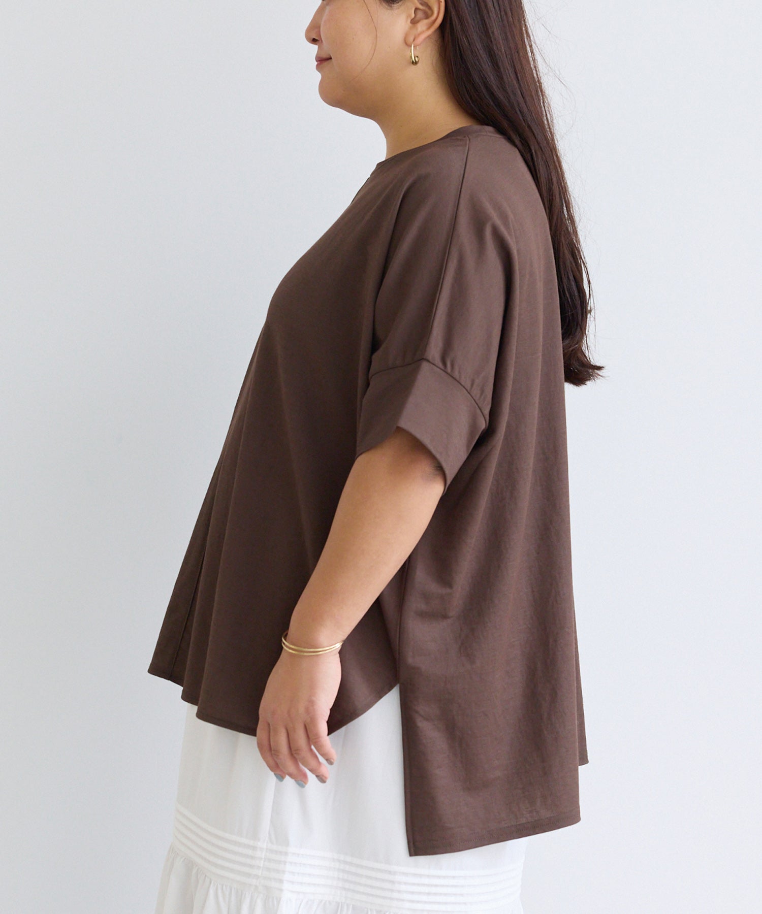 サイド　model:161cm 着用サイズ:3L