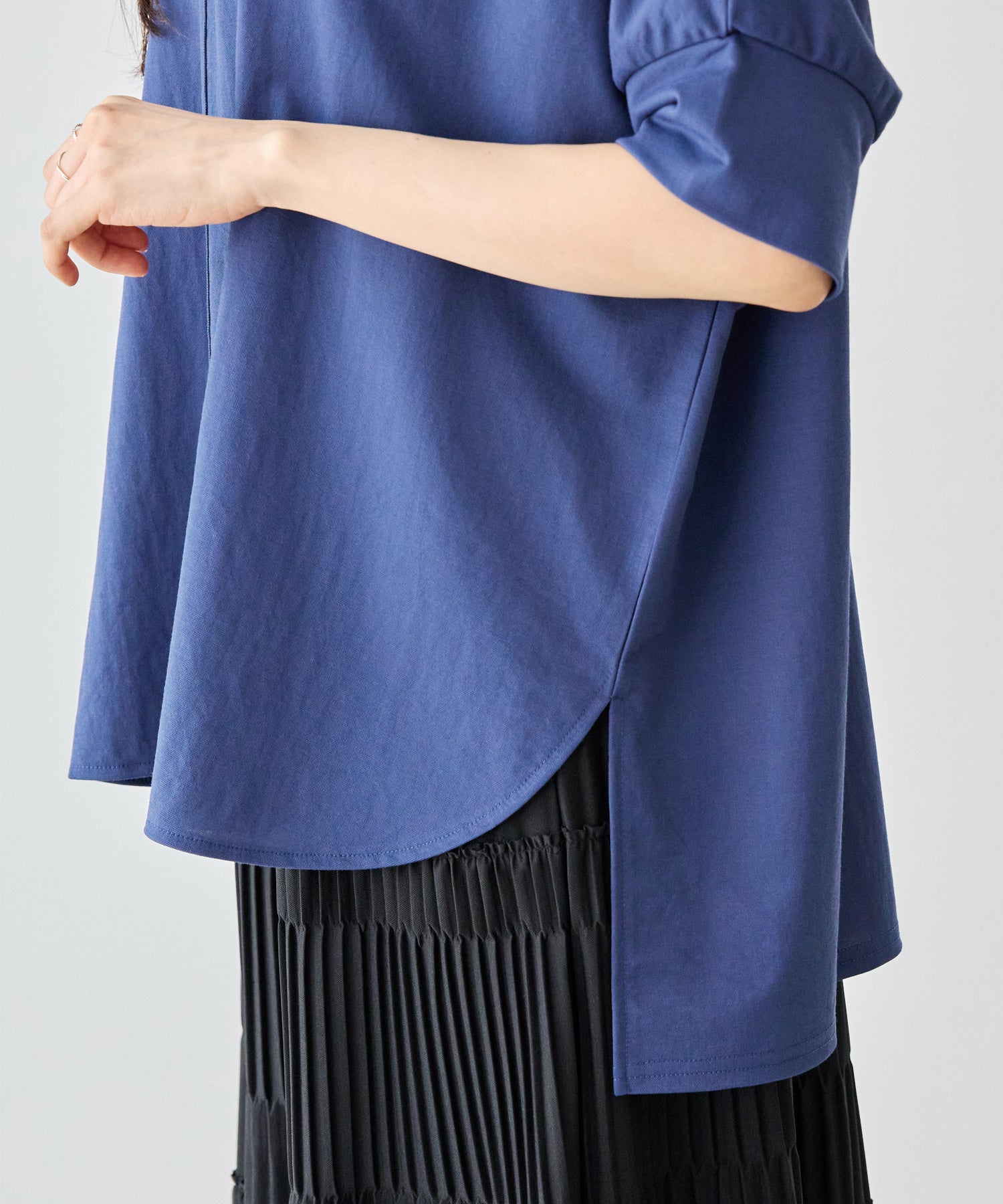 【好機能シリーズ】接触冷感｜トリコットワイドプルオーバー