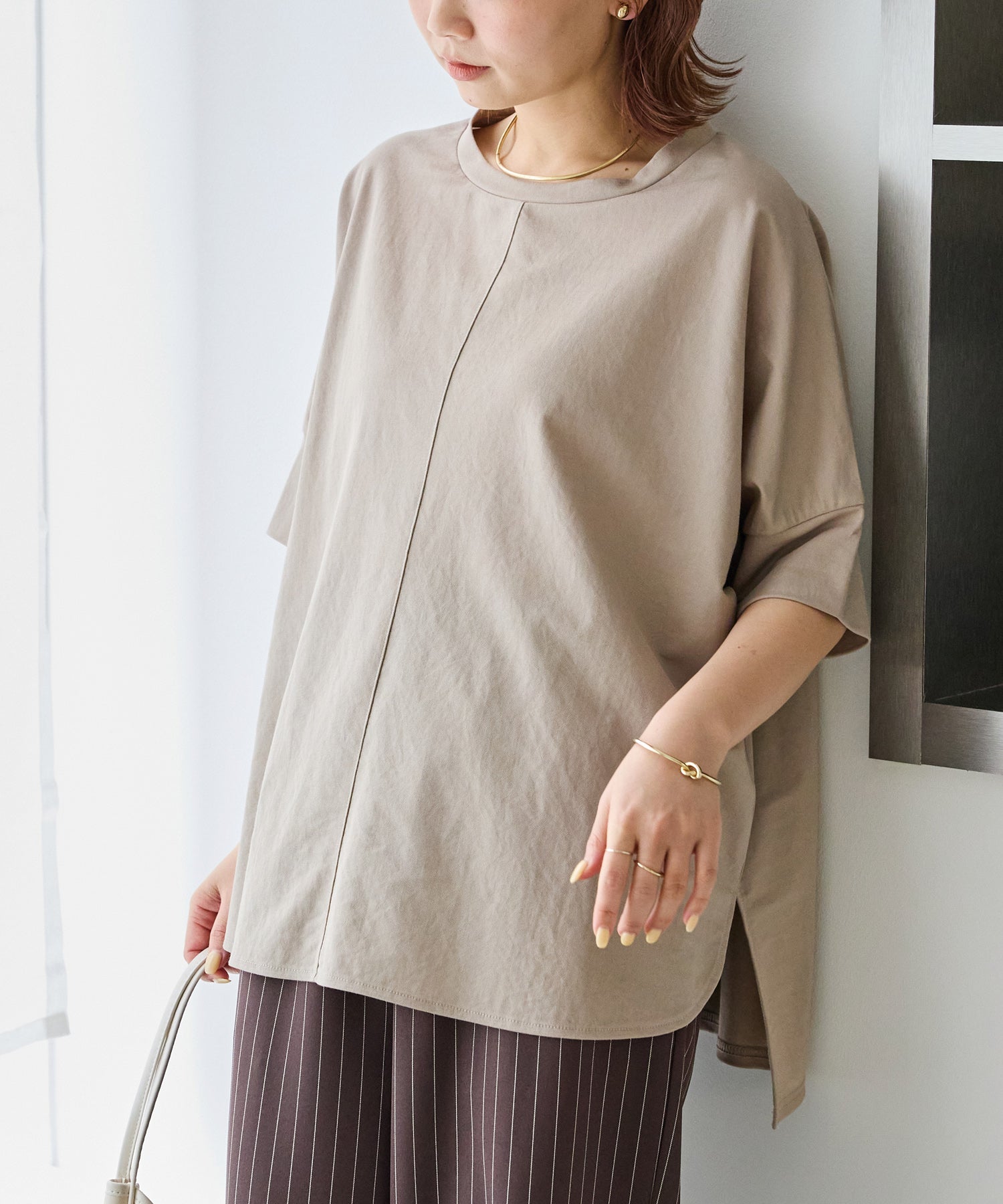 【好機能シリーズ】接触冷感｜トリコットワイドプルオーバー