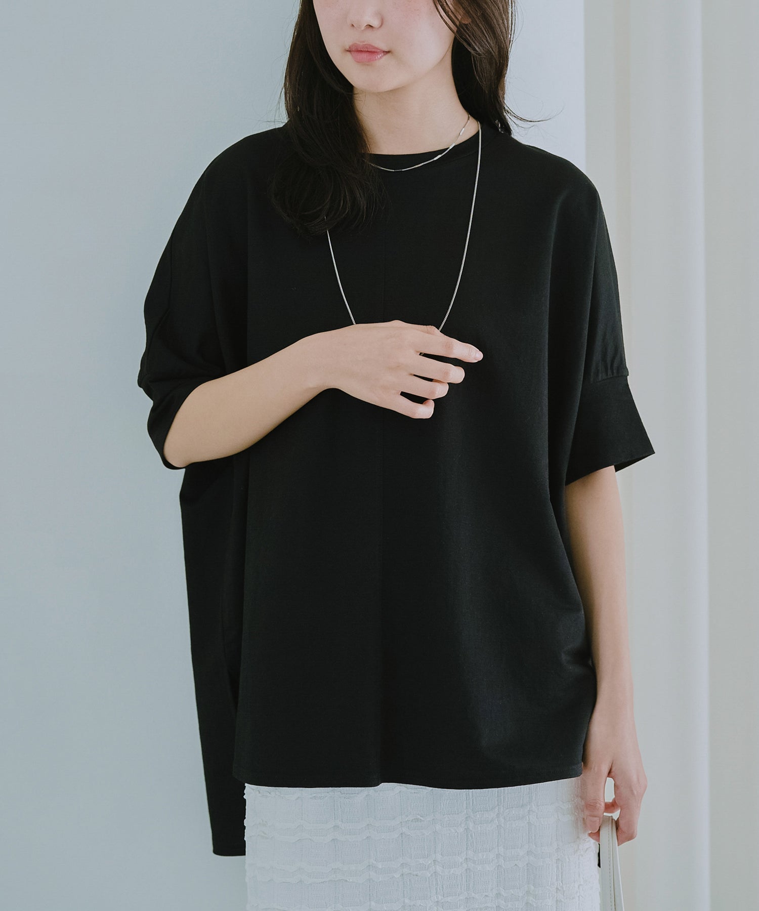 【好機能シリーズ】接触冷感｜トリコットワイドプルオーバー