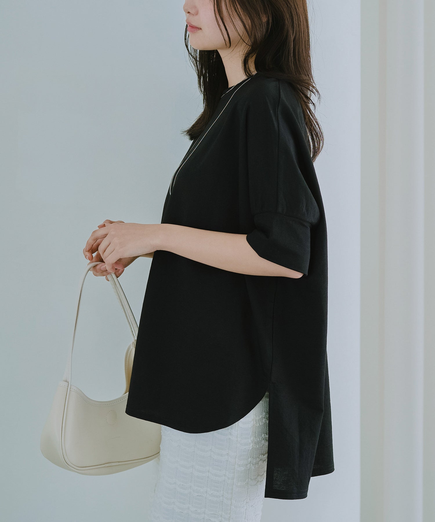 【好機能シリーズ】接触冷感｜トリコットワイドプルオーバー