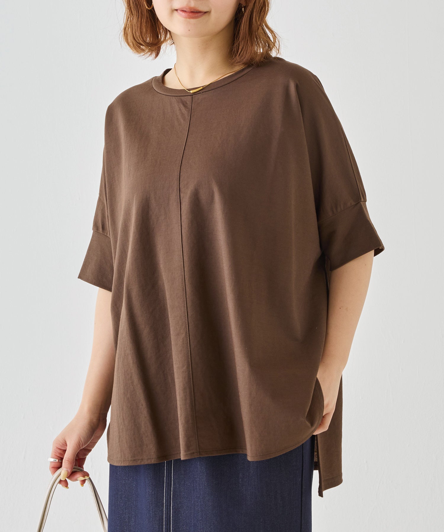 【好機能シリーズ】接触冷感｜トリコットワイドプルオーバー