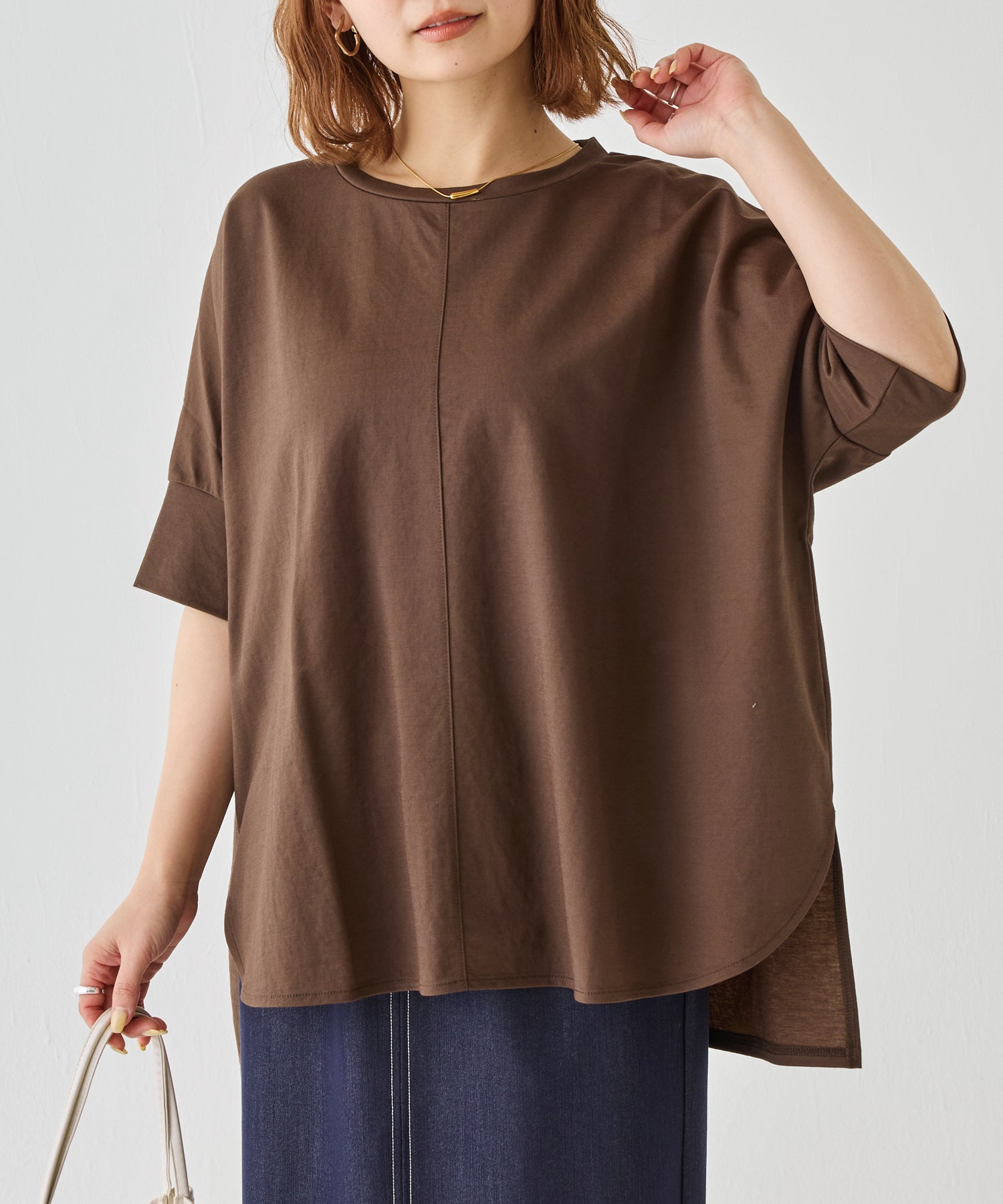 ダークブラウン　model:156cm 着用サイズ:M