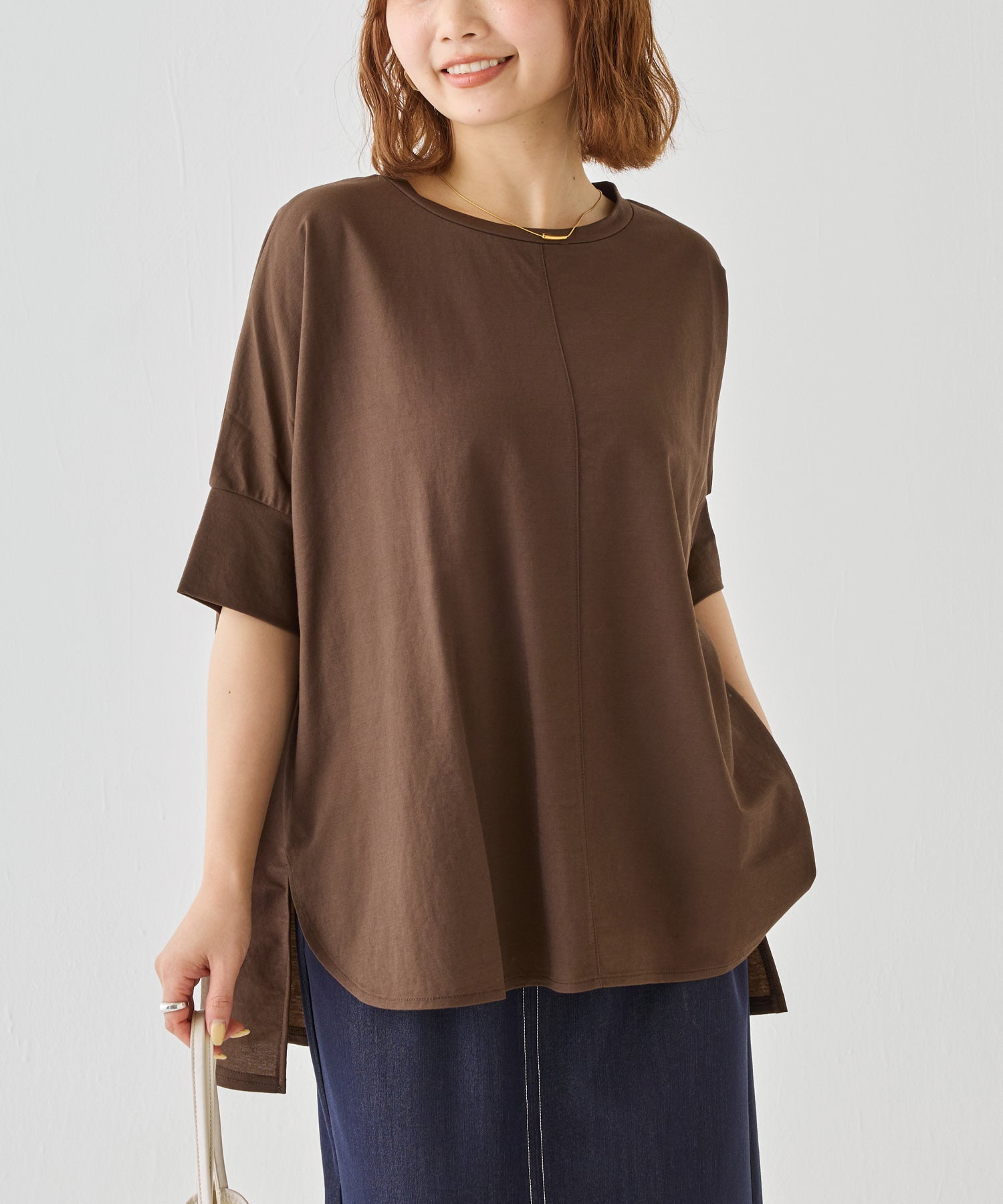 ダークブラウン　model:156cm 着用サイズ:M