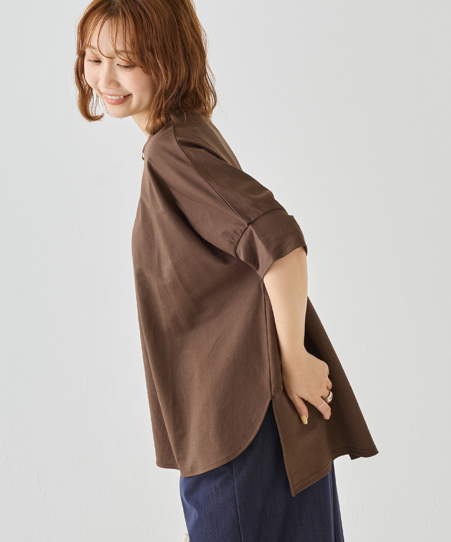 【好機能シリーズ】接触冷感｜トリコットワイドプルオーバー