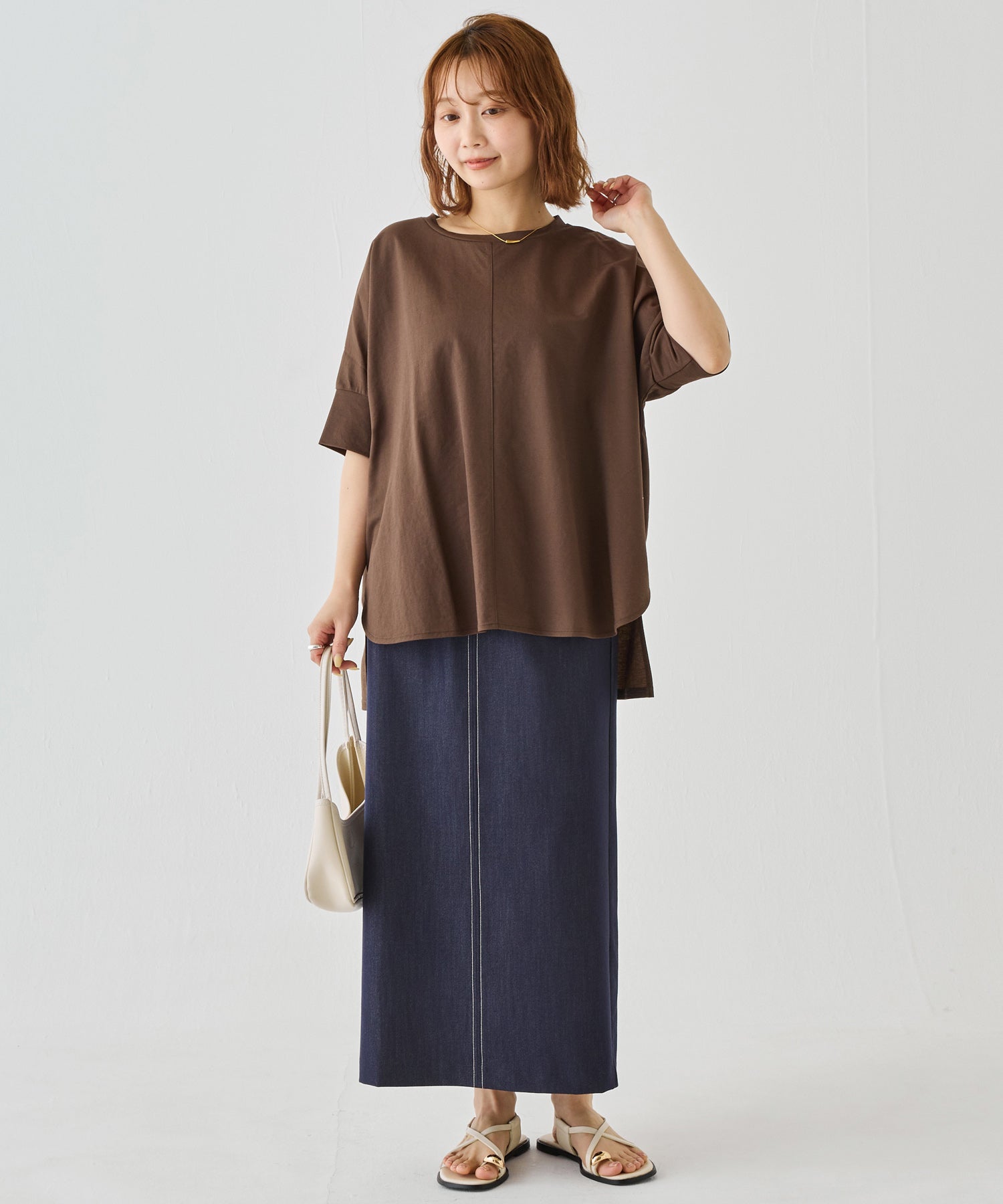 【好機能シリーズ】接触冷感｜トリコットワイドプルオーバー