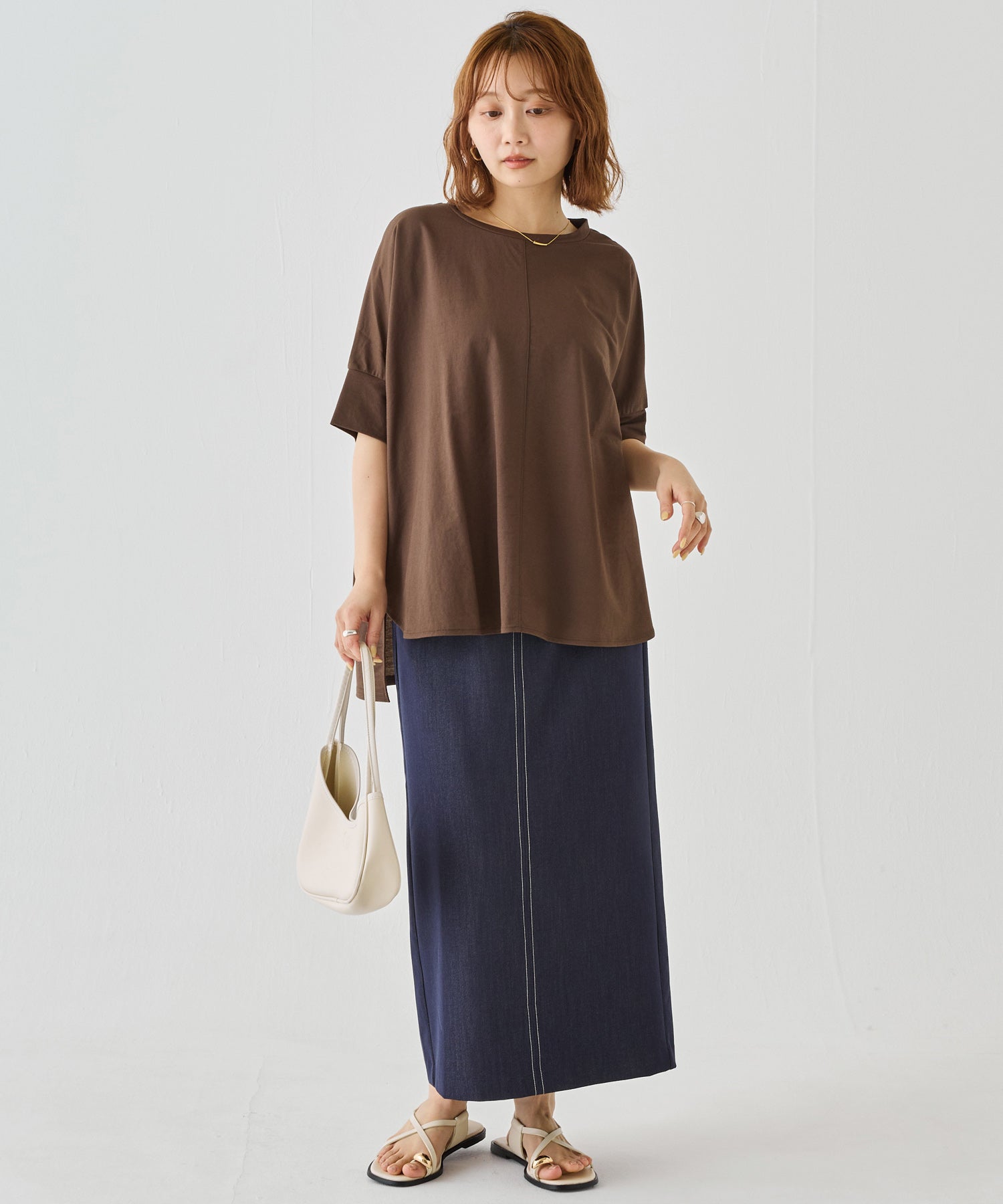 【好機能シリーズ】接触冷感｜トリコットワイドプルオーバー