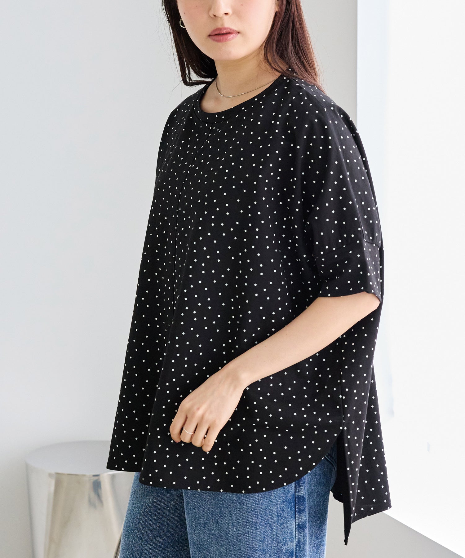 【好機能シリーズ】接触冷感｜トリコットワイドプルオーバー