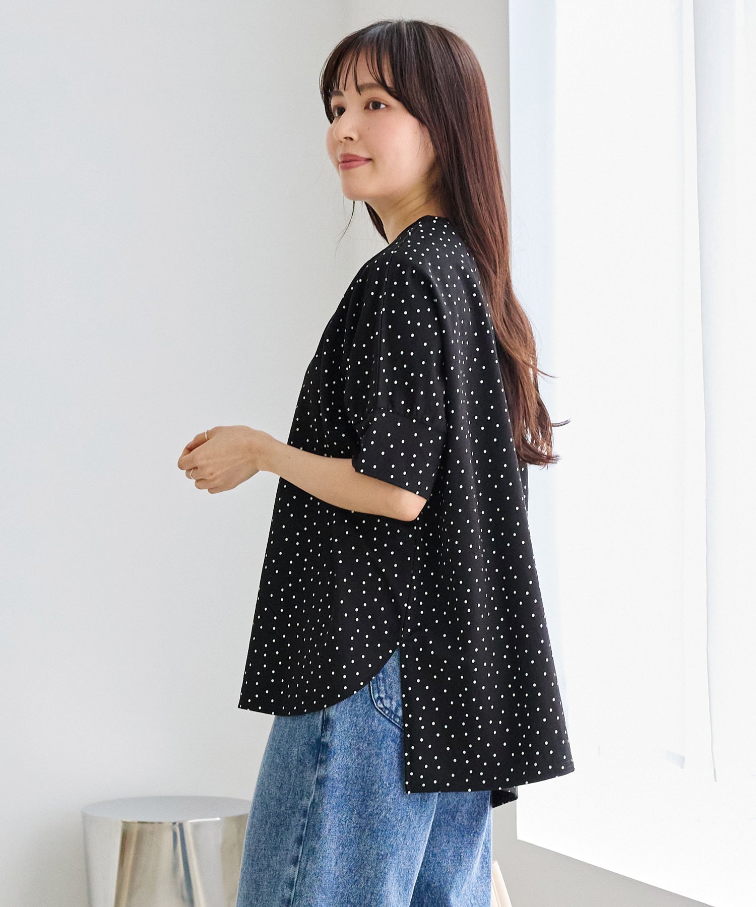 【好機能シリーズ】接触冷感｜トリコットワイドプルオーバー