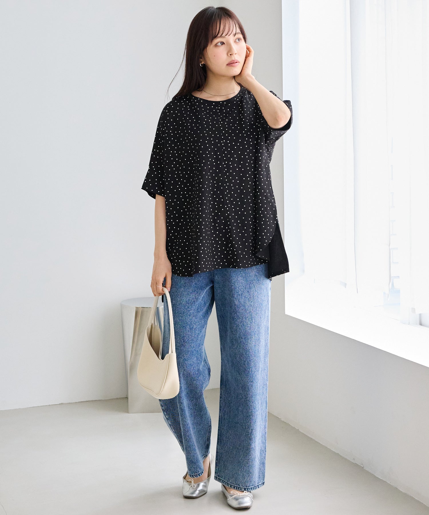 【好機能シリーズ】接触冷感｜トリコットワイドプルオーバー