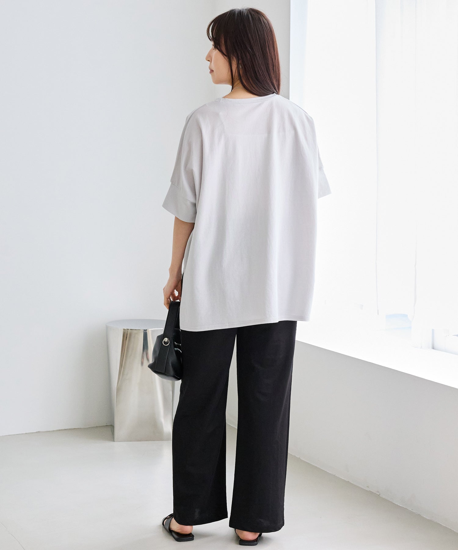 【好機能シリーズ】接触冷感｜トリコットワイドプルオーバー