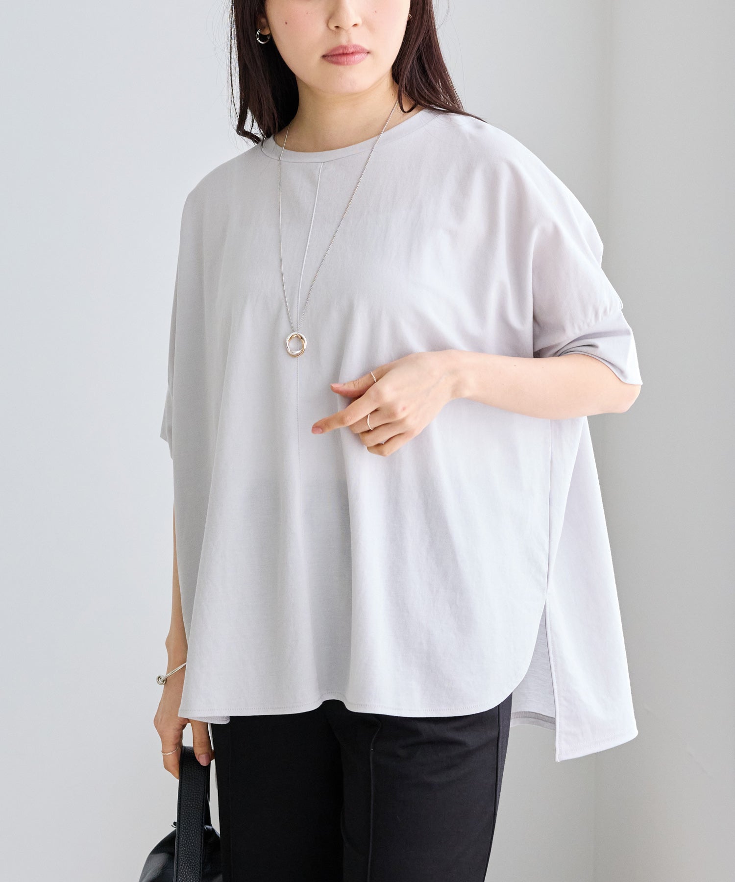 グレー　model:163cm 着用サイズ:M