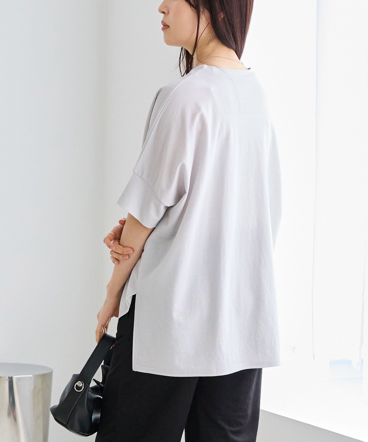 【好機能シリーズ】接触冷感｜トリコットワイドプルオーバー