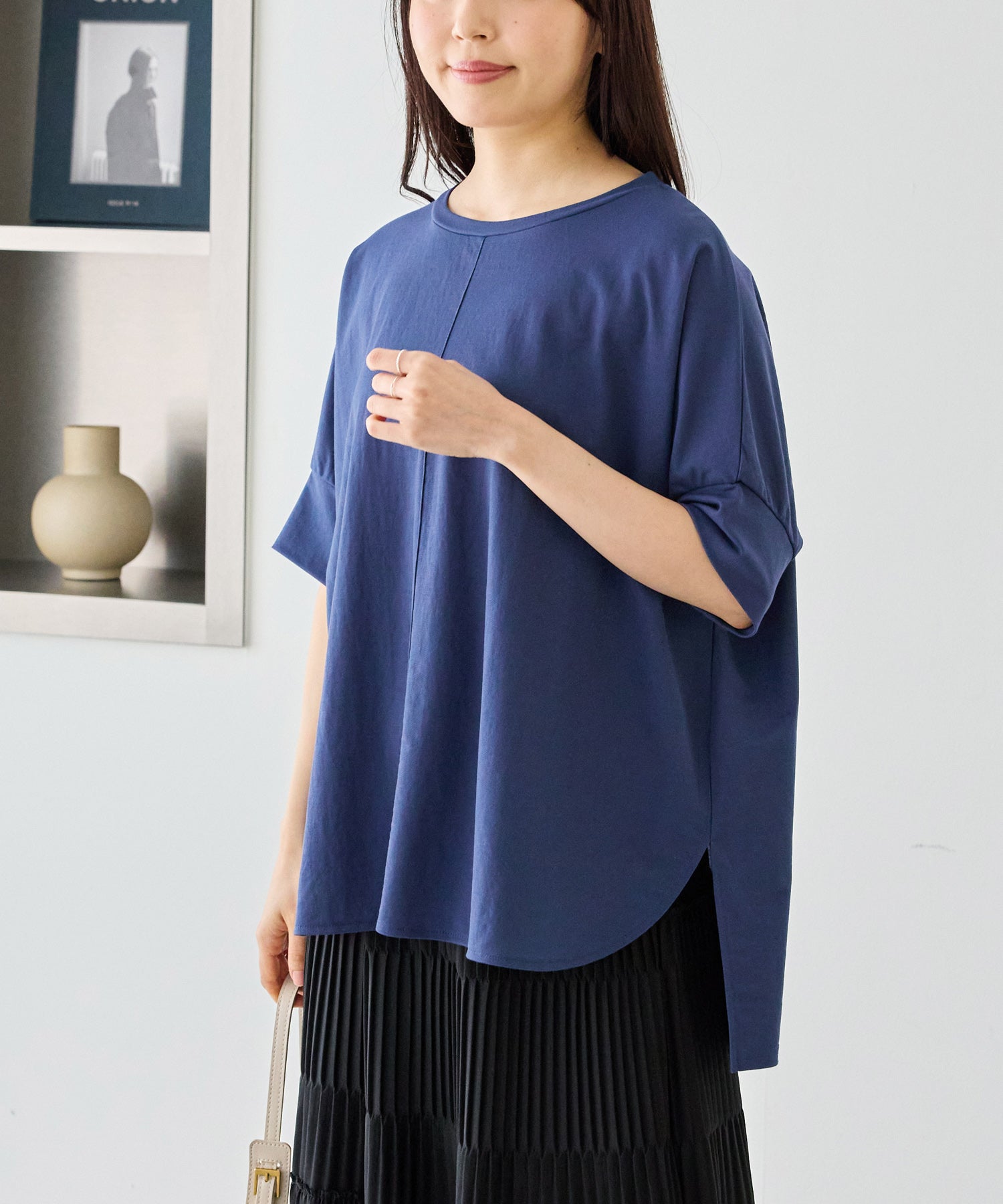 インディゴブルー　model:163cm 着用サイズ:M