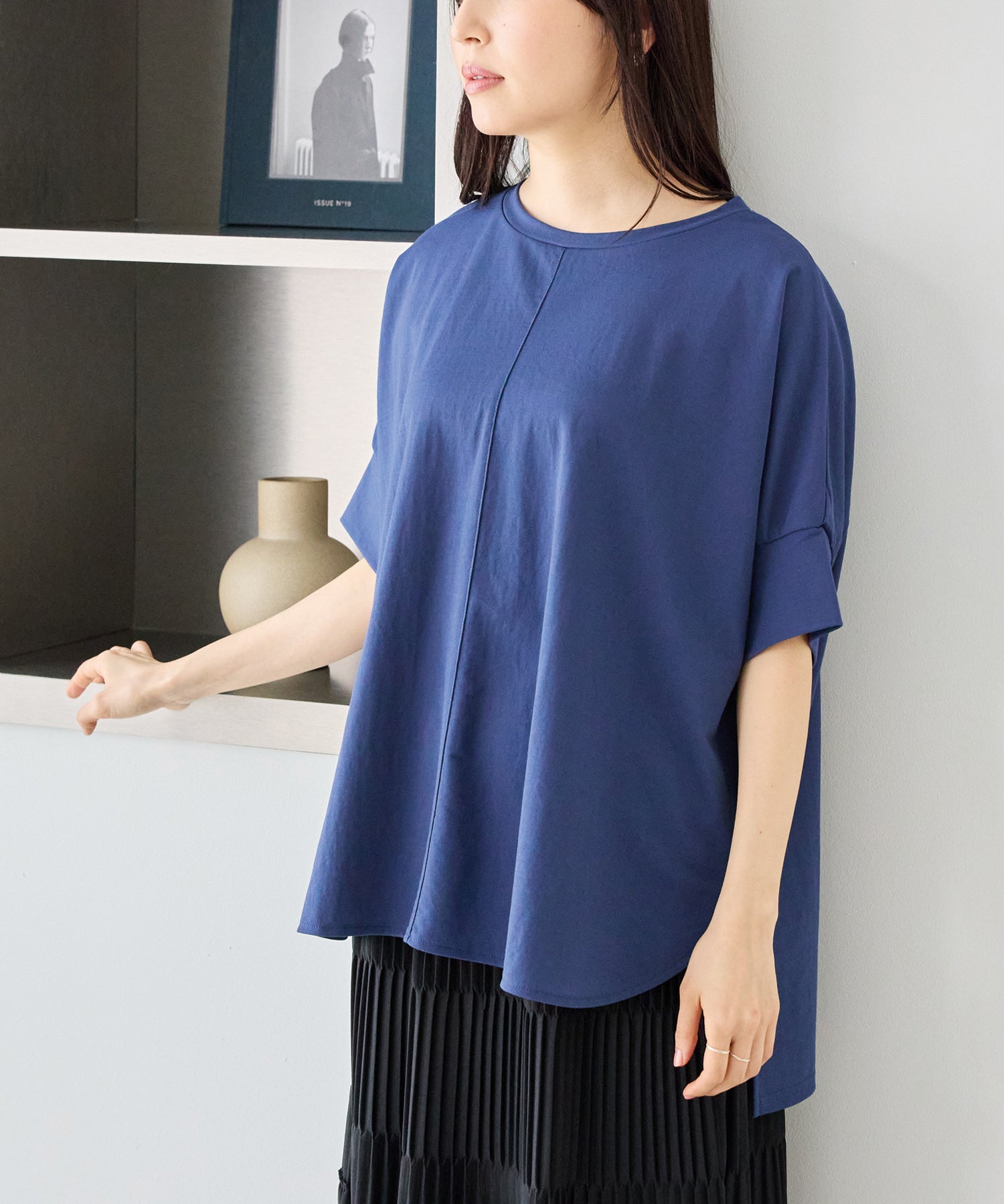 インディゴブルー　model:163cm 着用サイズ:M