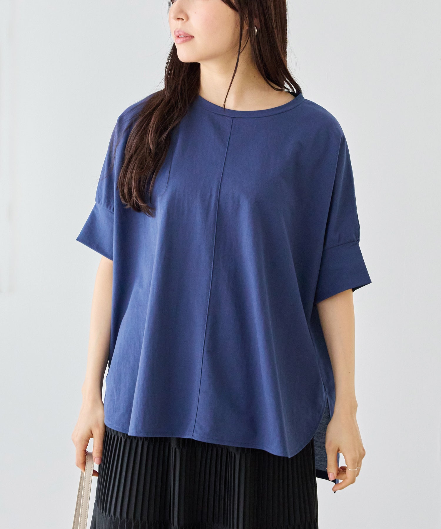 【好機能シリーズ】接触冷感｜トリコットワイドプルオーバー