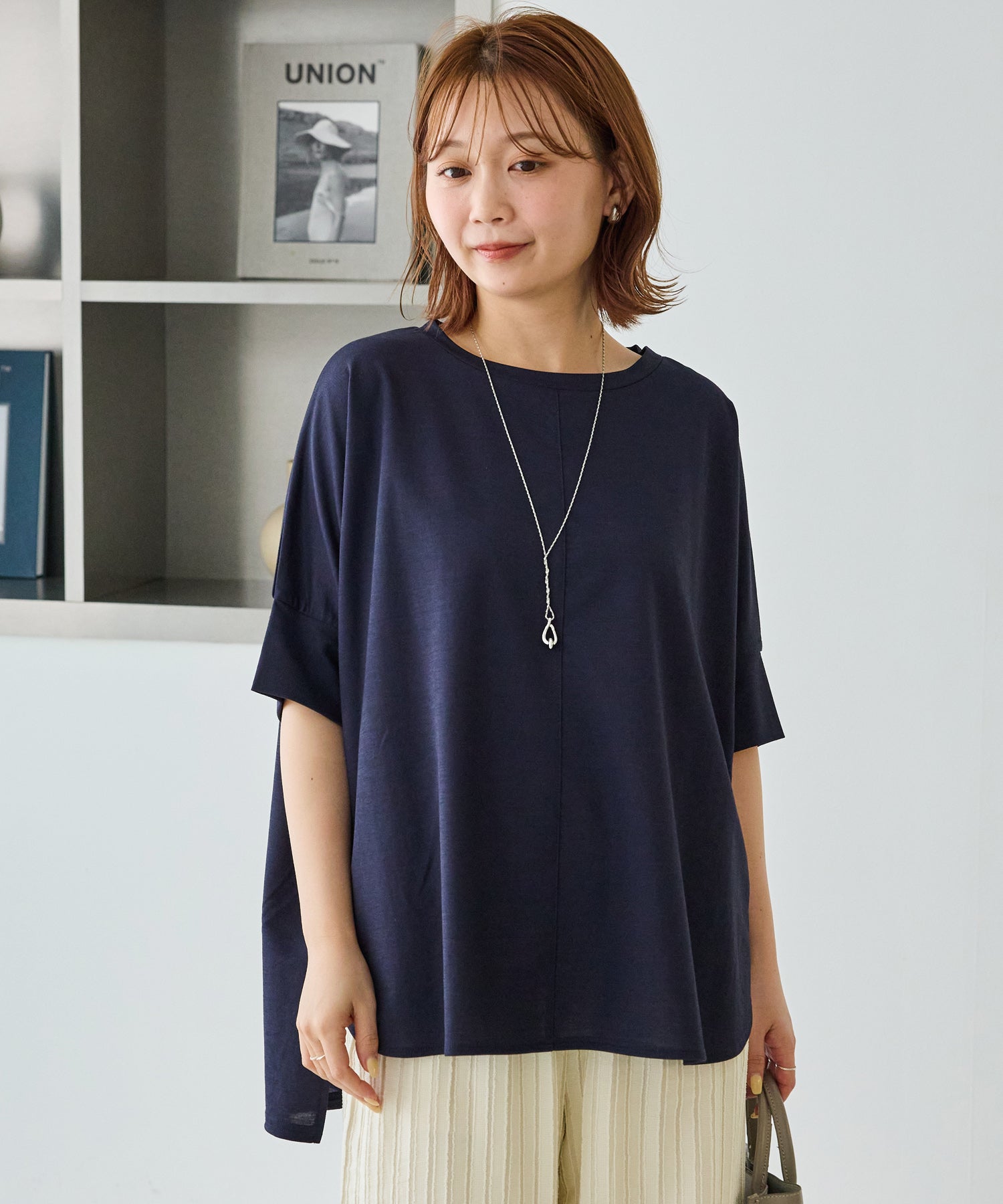 ネイビー　model:156cm 着用サイズ:M