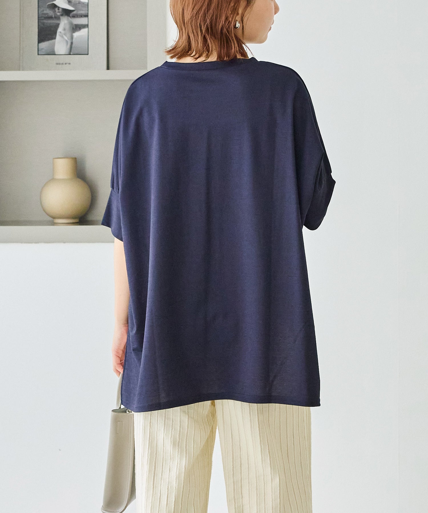 【好機能シリーズ】接触冷感｜トリコットワイドプルオーバー