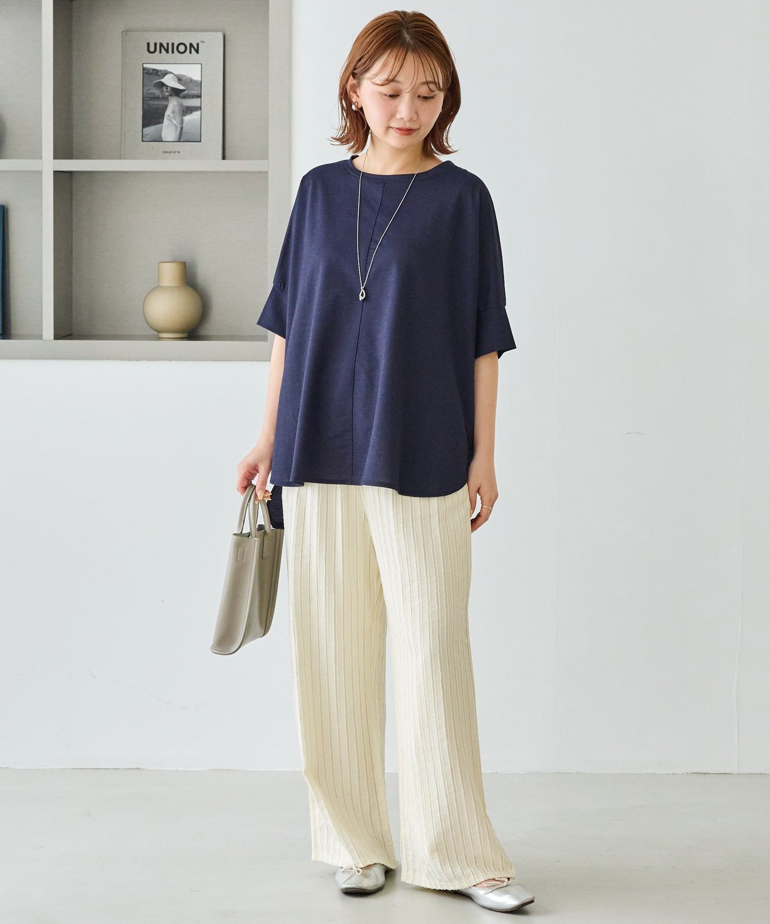 【好機能シリーズ】接触冷感｜トリコットワイドプルオーバー