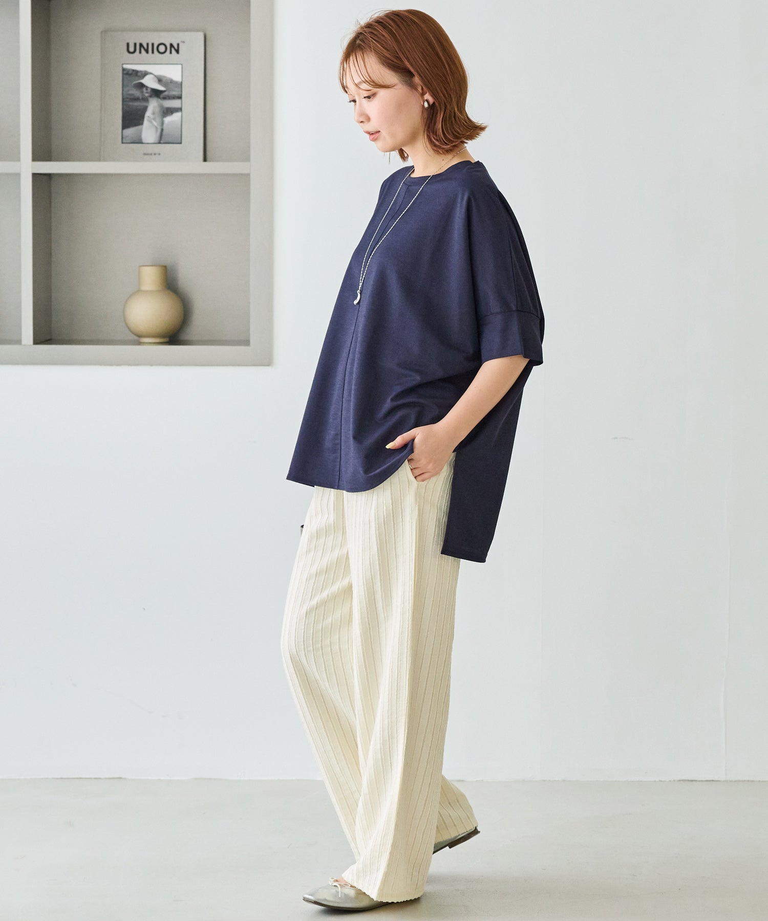 【好機能シリーズ】接触冷感｜トリコットワイドプルオーバー