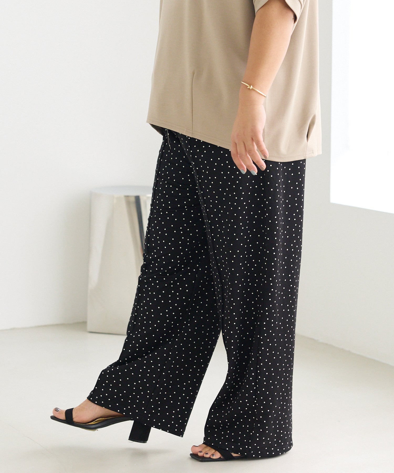 ドットA　model:161cm 着用サイズ:3L