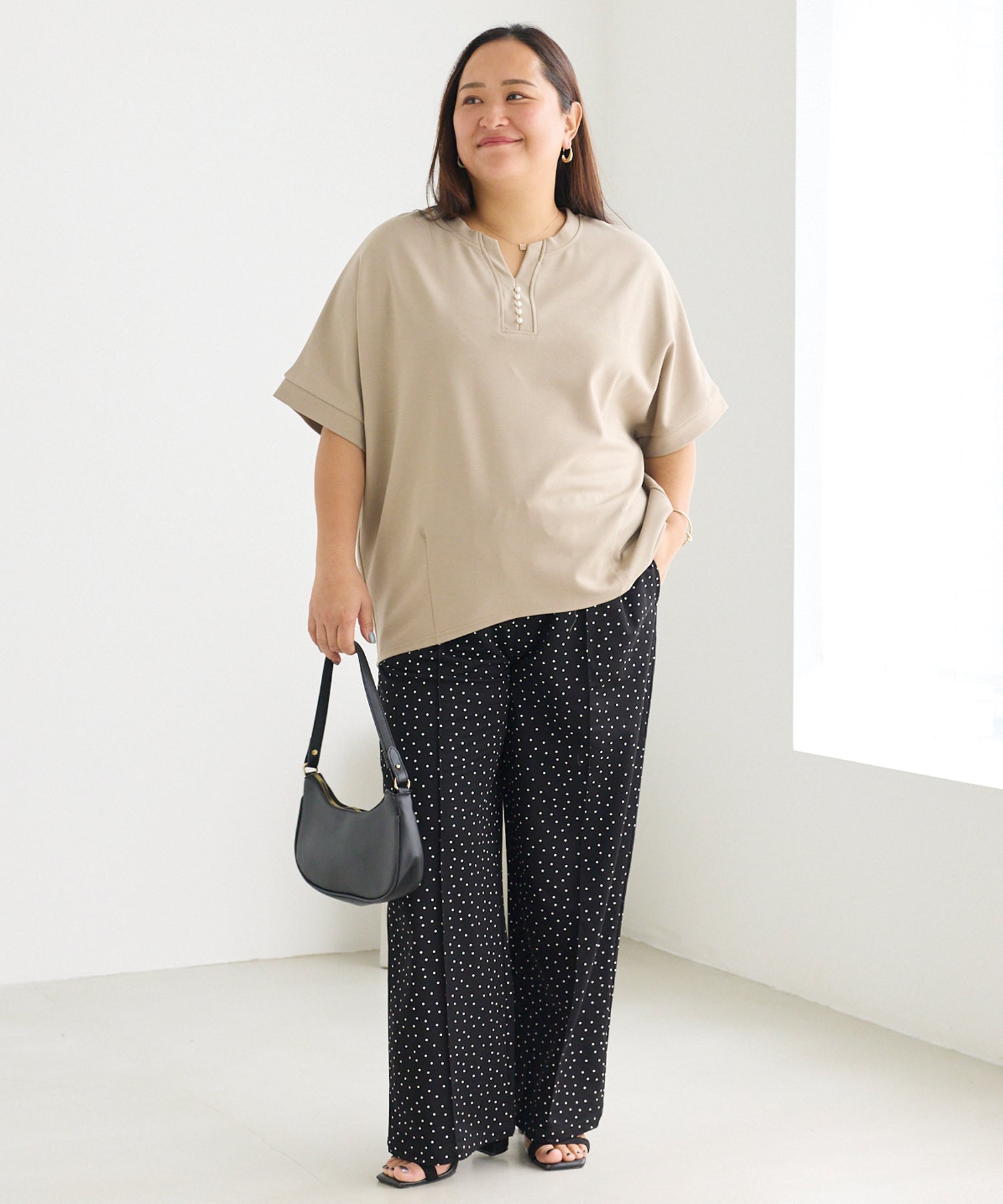 ドットA　model:161cm 着用サイズ:3L