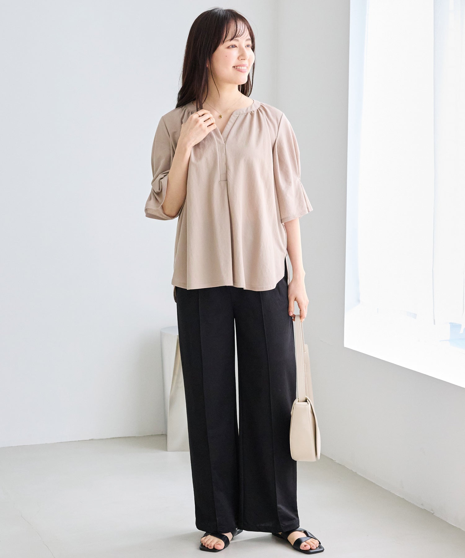 ブラック　model:163cm 着用サイズ:M