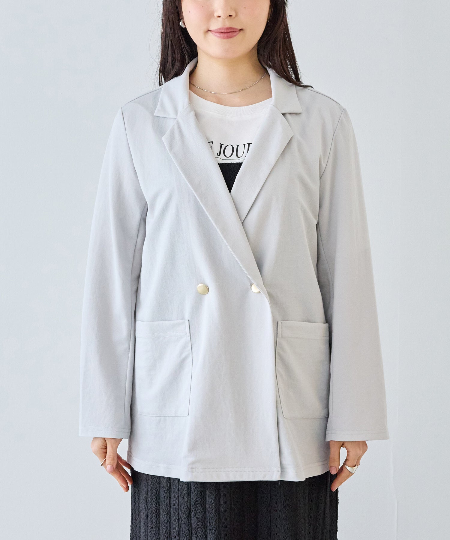 フロント　model:163cm 着用サイズ:M