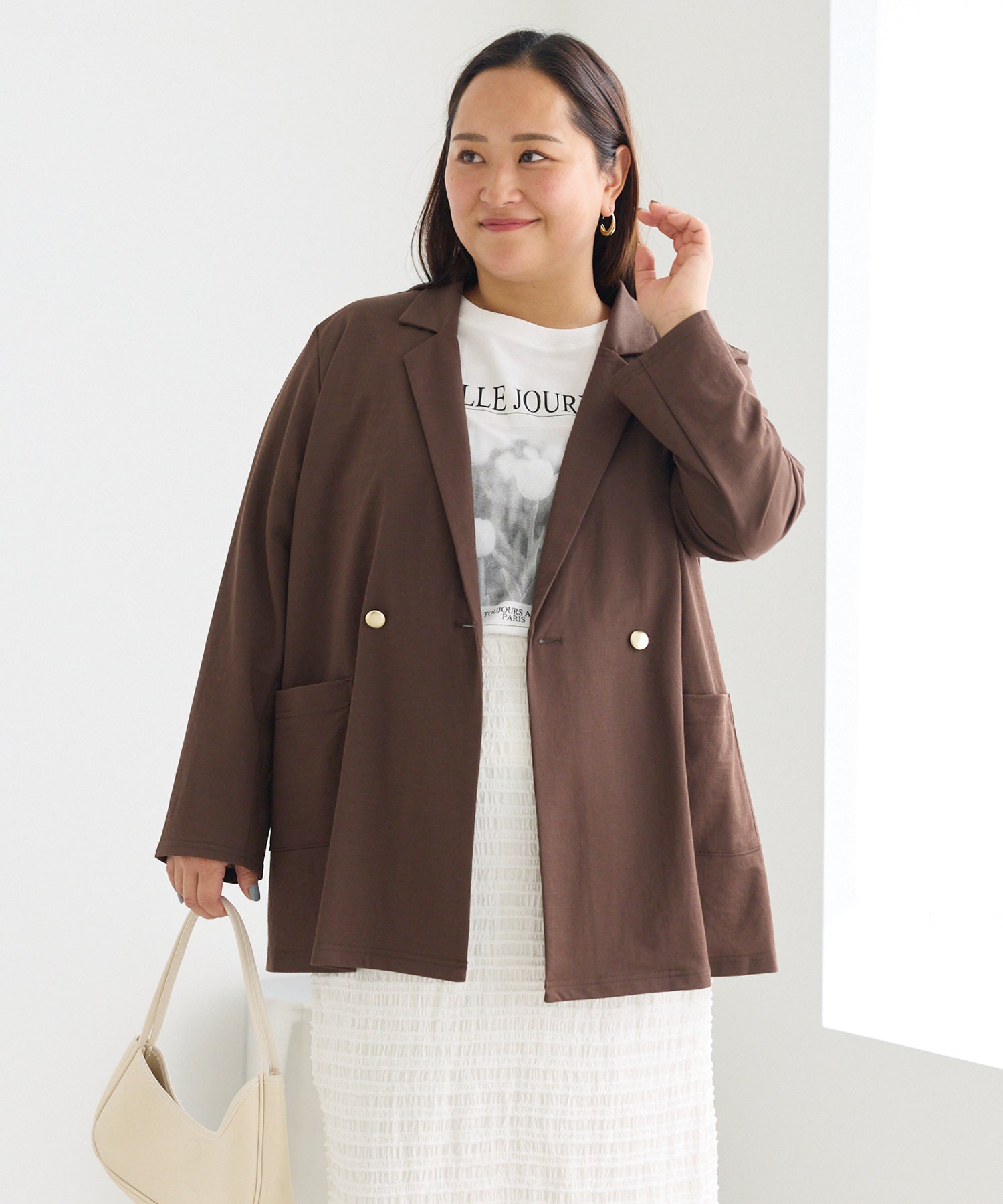 【好機能シリーズ】接触冷感｜トリコットダブルテーラードジャケット