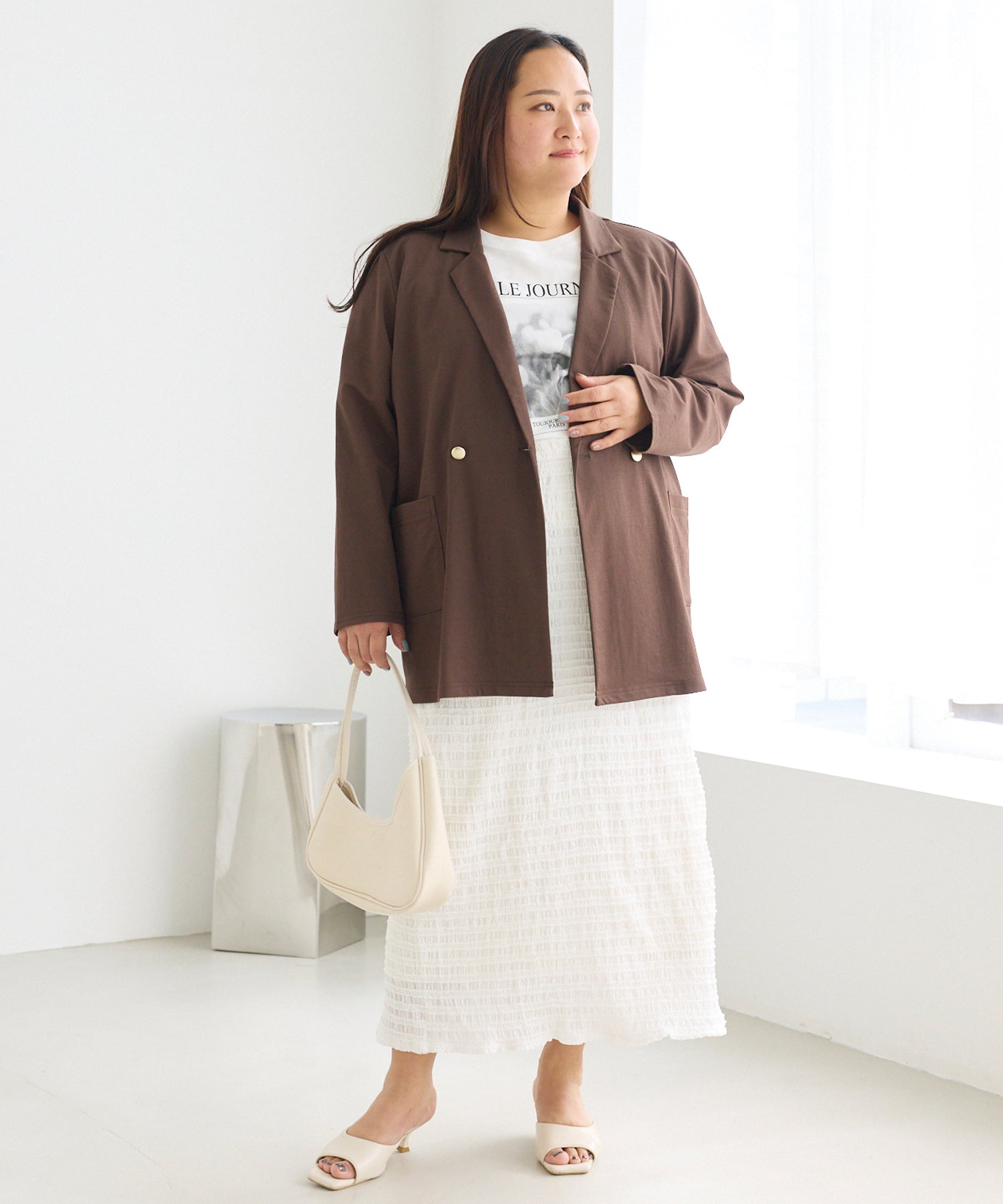 【好機能シリーズ】接触冷感｜トリコットダブルテーラードジャケット