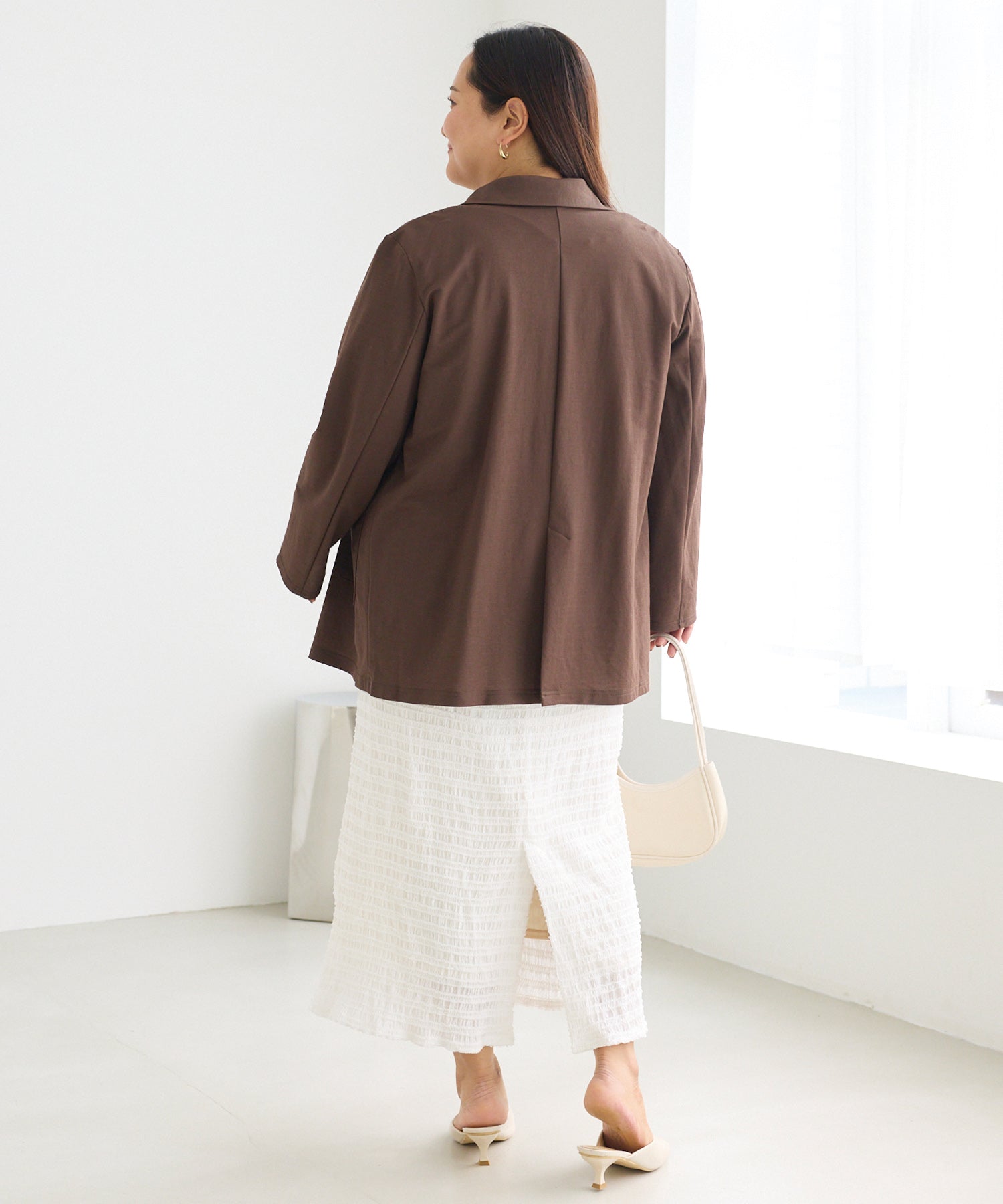 【好機能シリーズ】接触冷感｜トリコットダブルテーラードジャケット