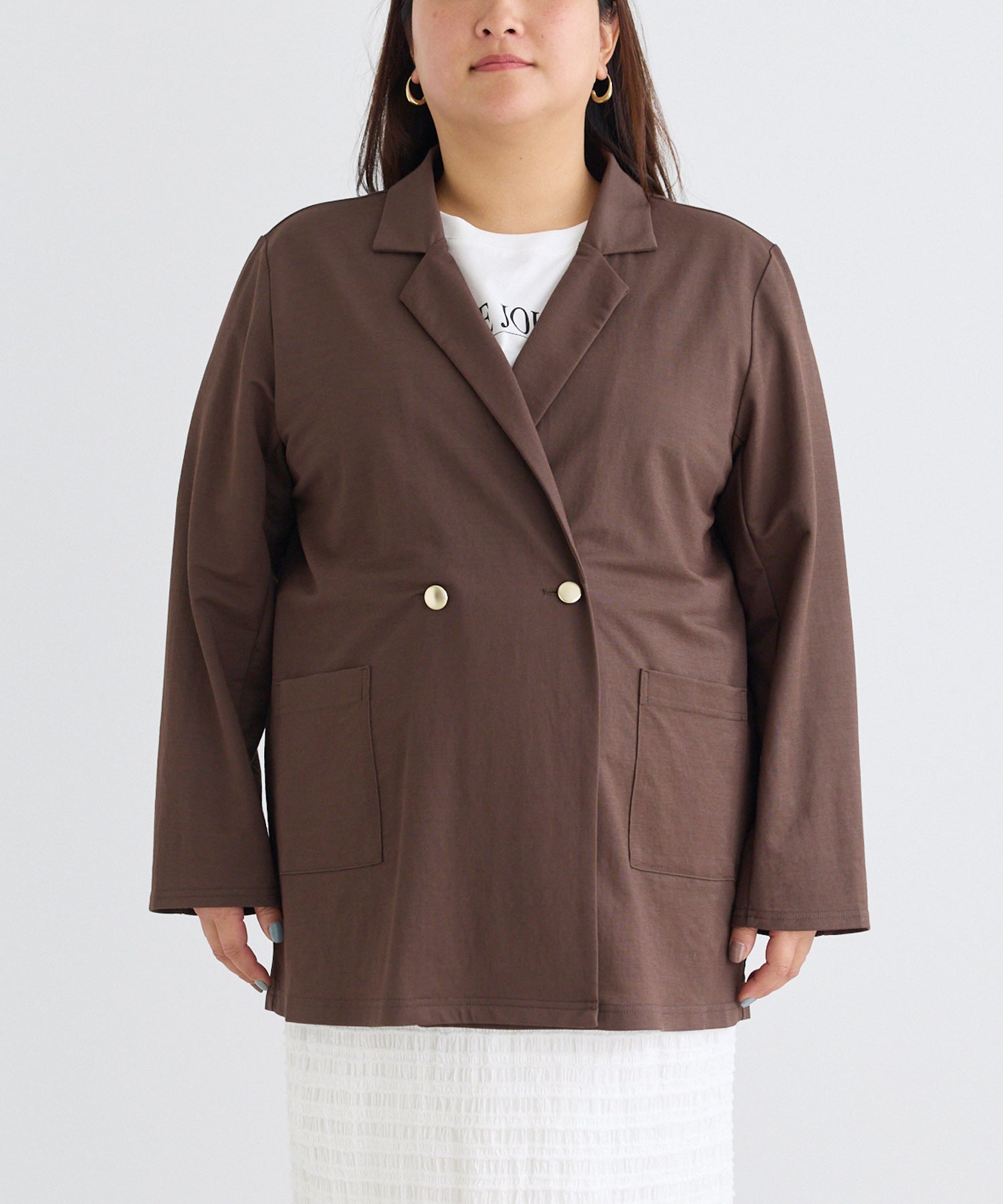 フロント　model:161cm 着用サイズ:3L