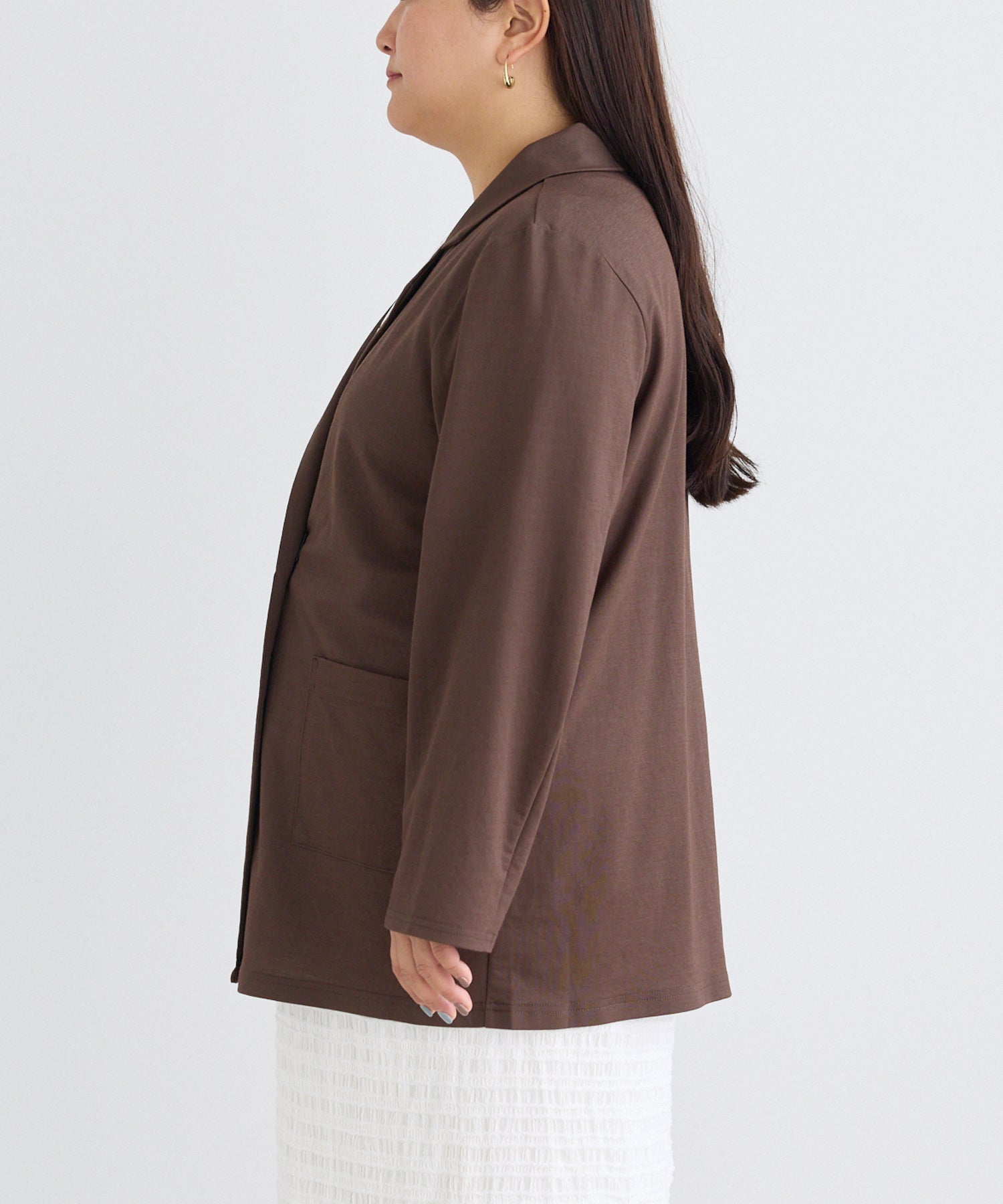 サイド　model:161cm 着用サイズ:3L