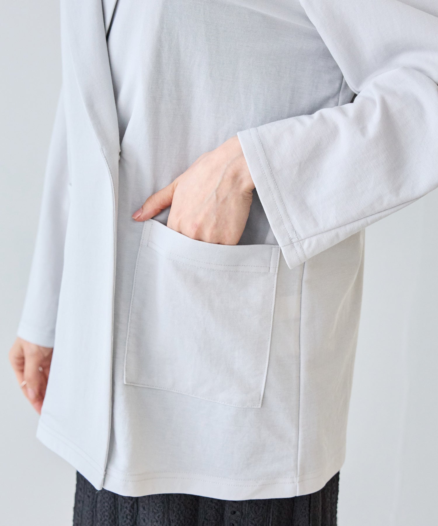 【好機能シリーズ】接触冷感｜トリコットダブルテーラードジャケット