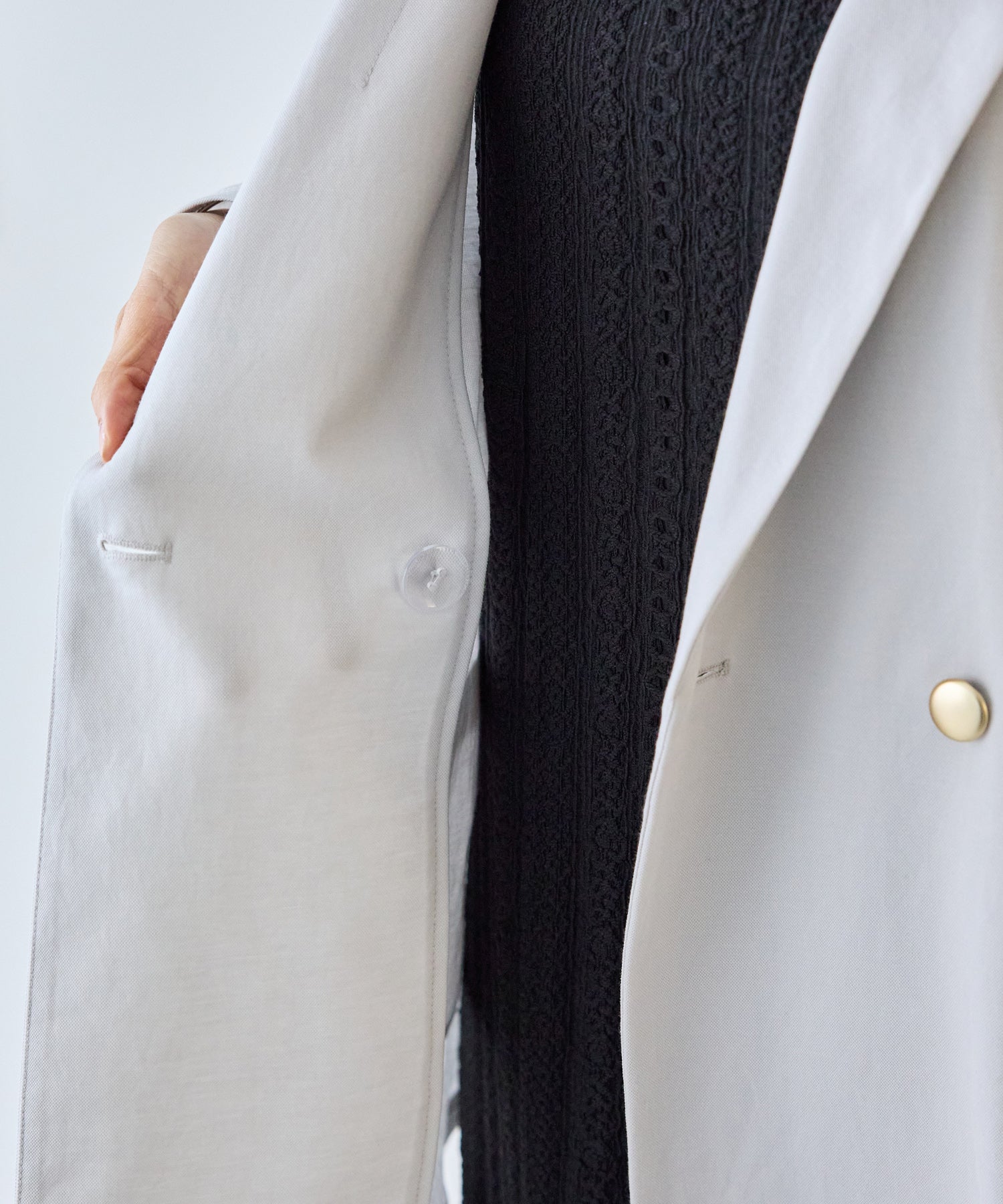 【好機能シリーズ】接触冷感｜トリコットダブルテーラードジャケット