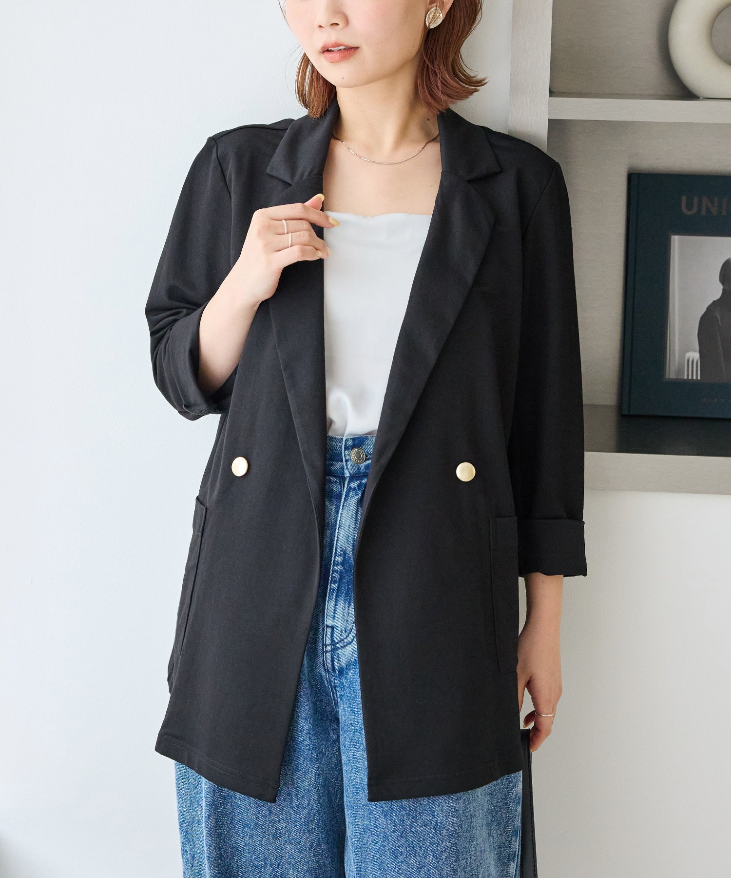 ブラック　model:156cm 着用サイズ:M